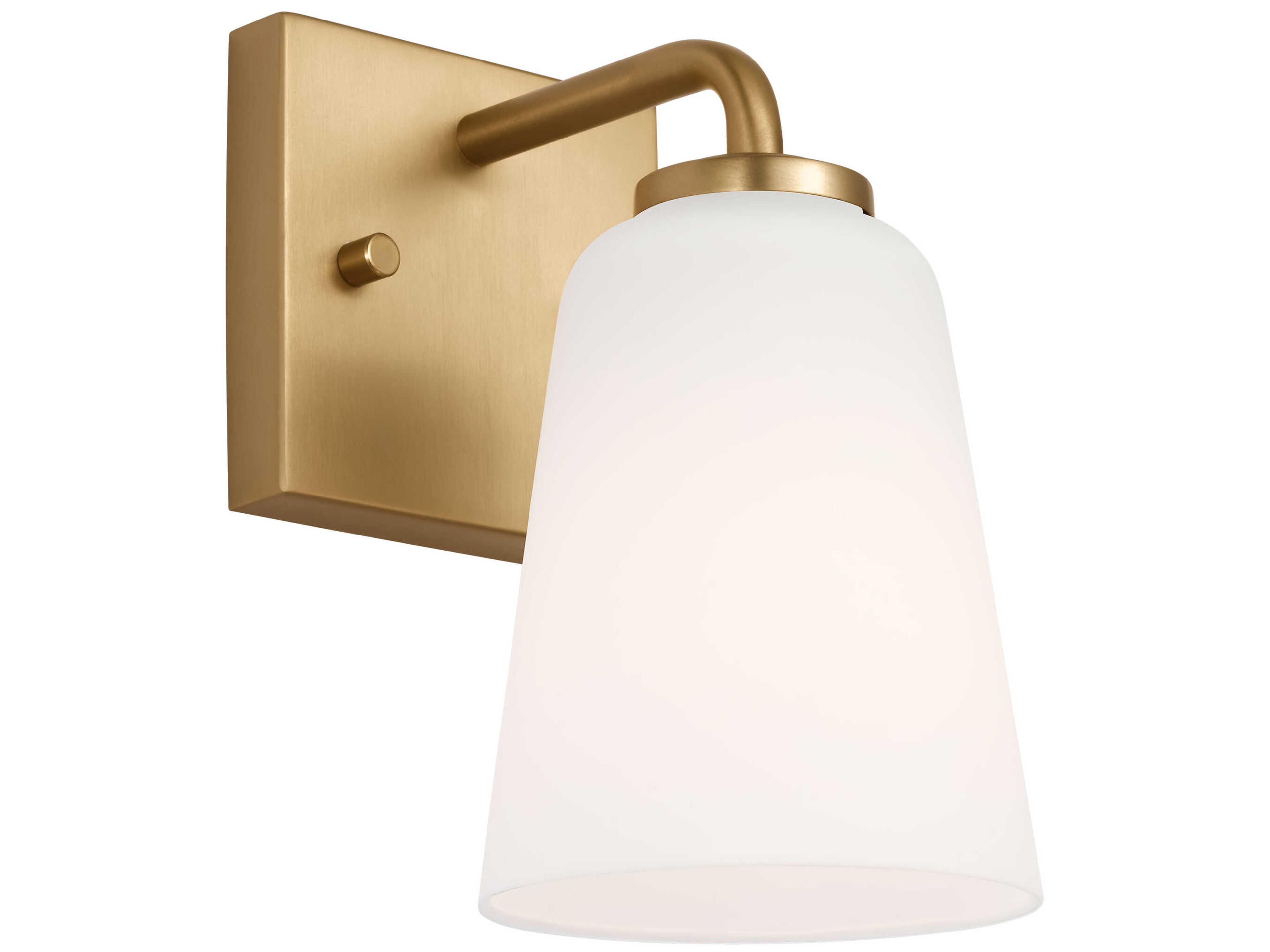Miles 1-Light Satin Brass Wall Sconce