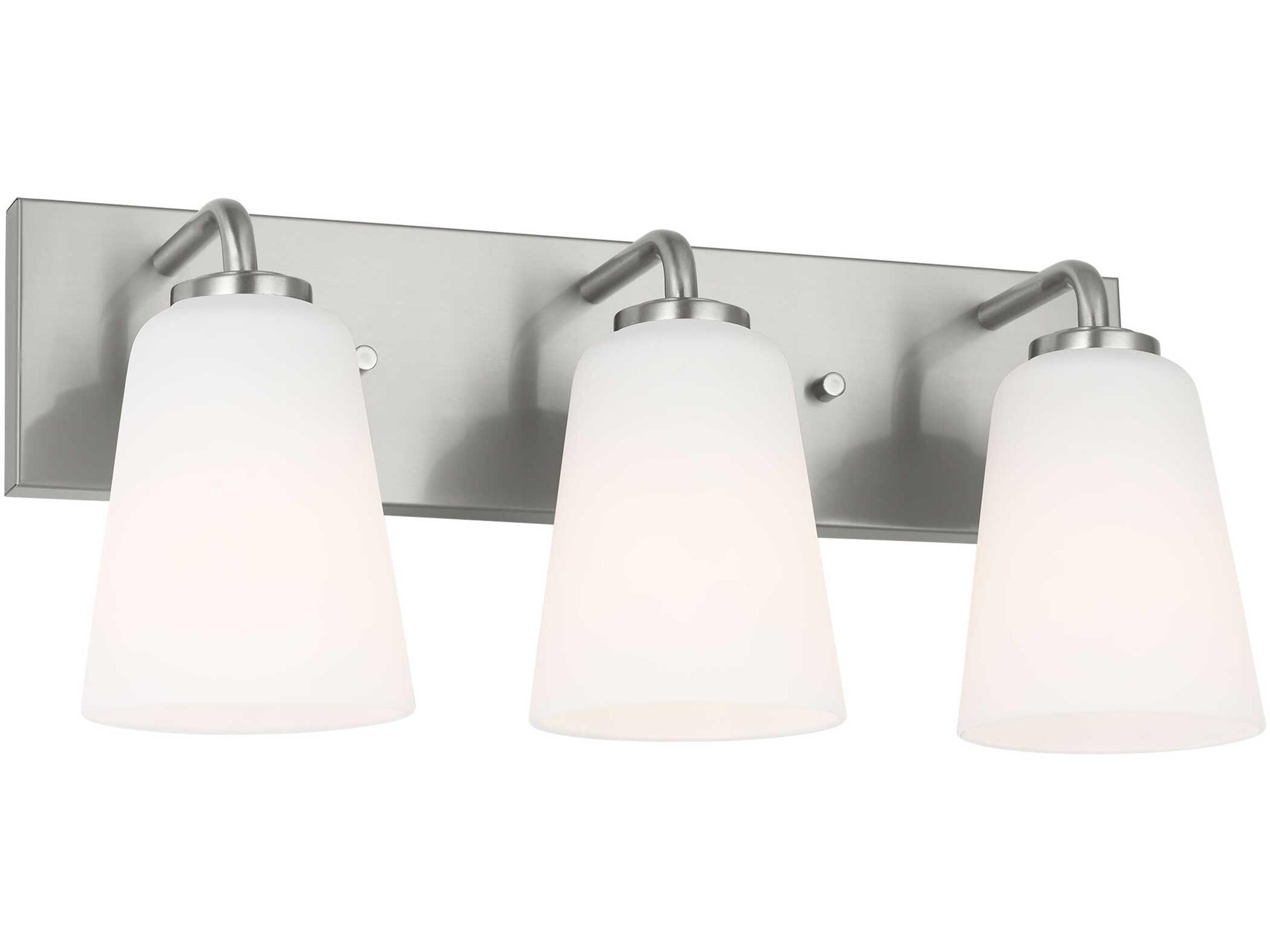Miles 3-Light Brushed Nickel Vanity Light