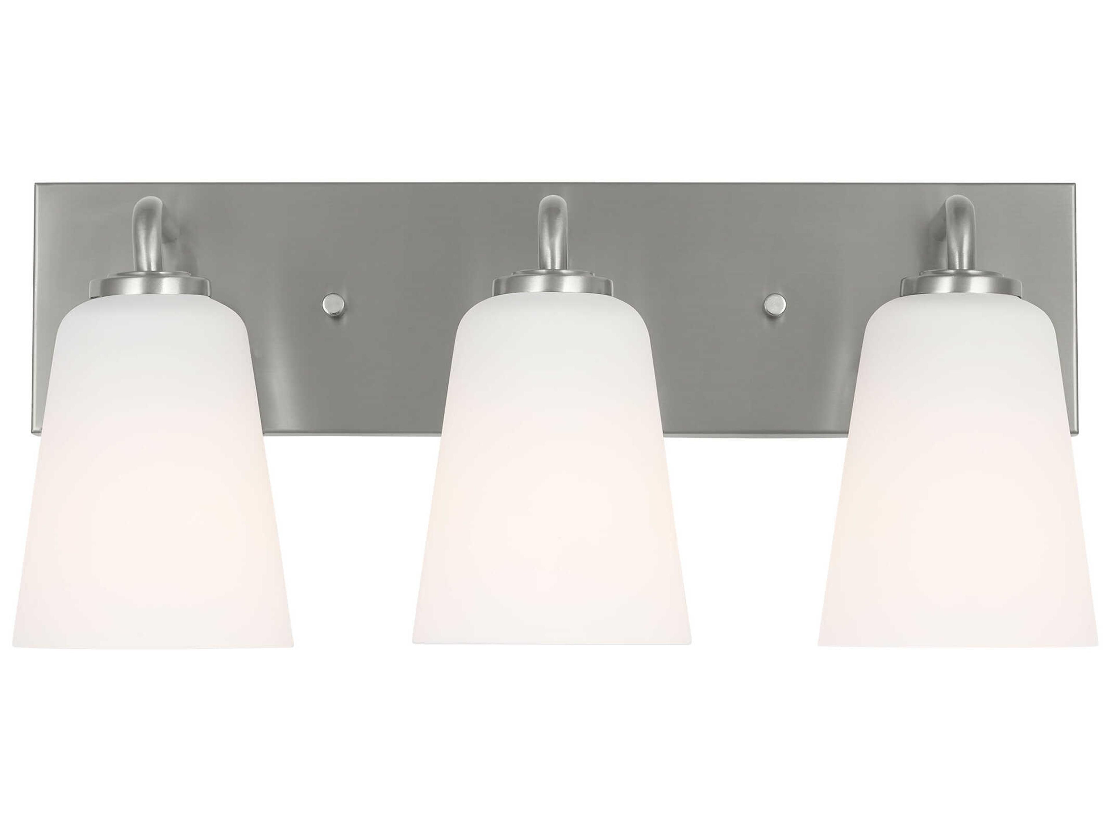Generation Lighting Miles 3-Light Brushed Nickel Vanity Light