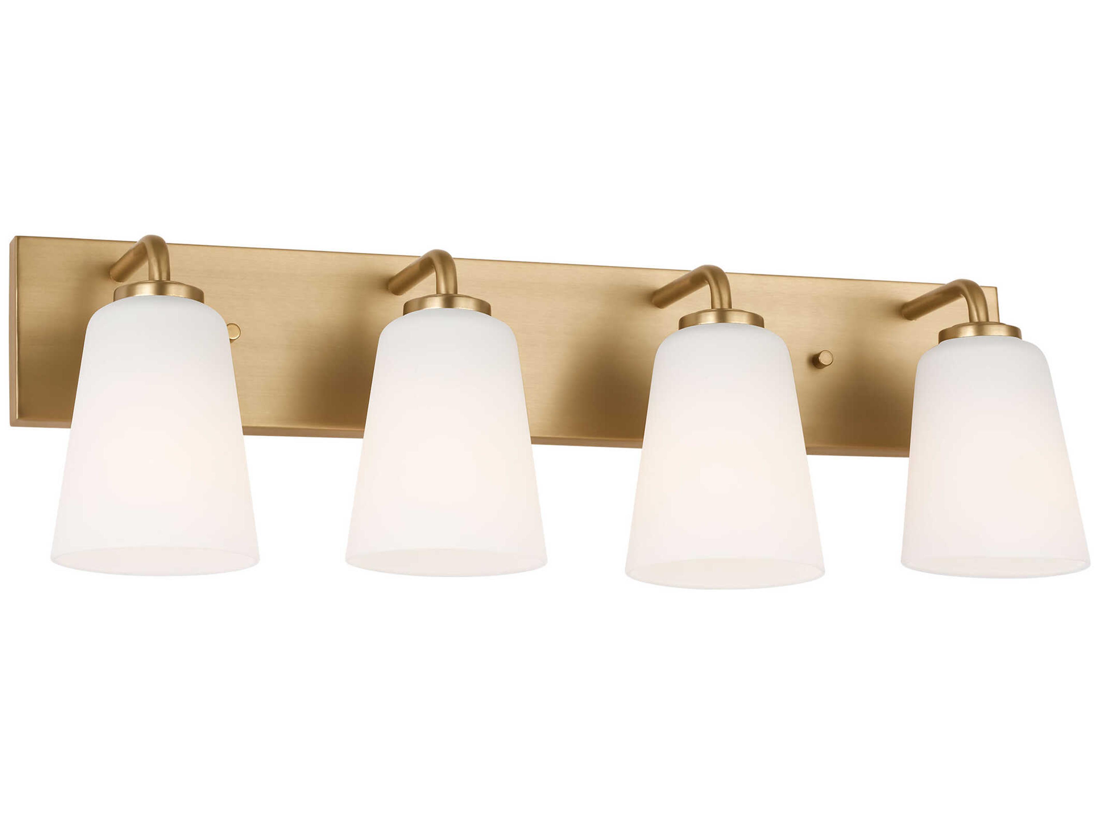 Miles 4-Light Satin Brass Vanity Light