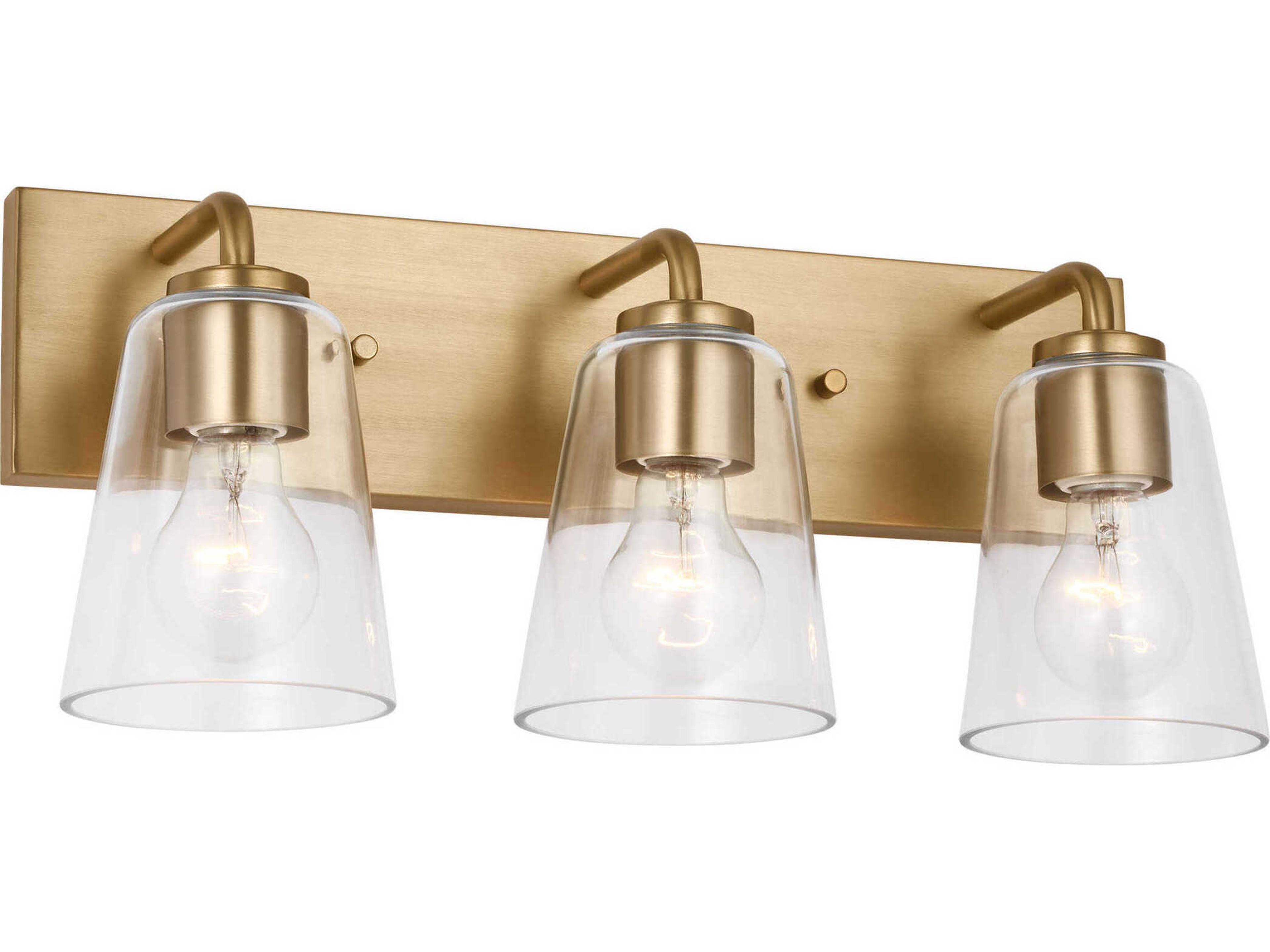 Miles 3-Light Satin Brass Vanity Light
