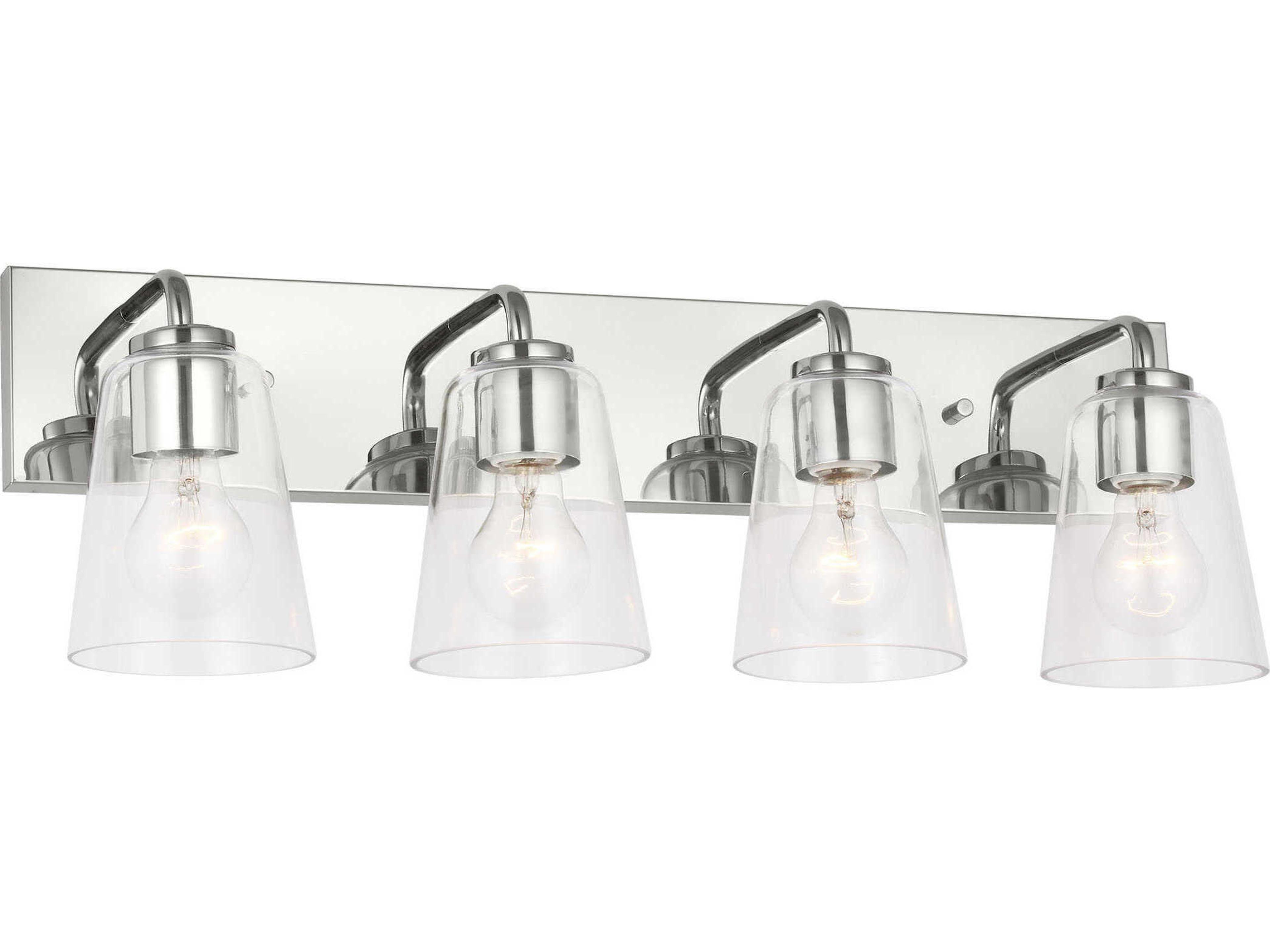 Miles 4-Light Chrome Vanity Light