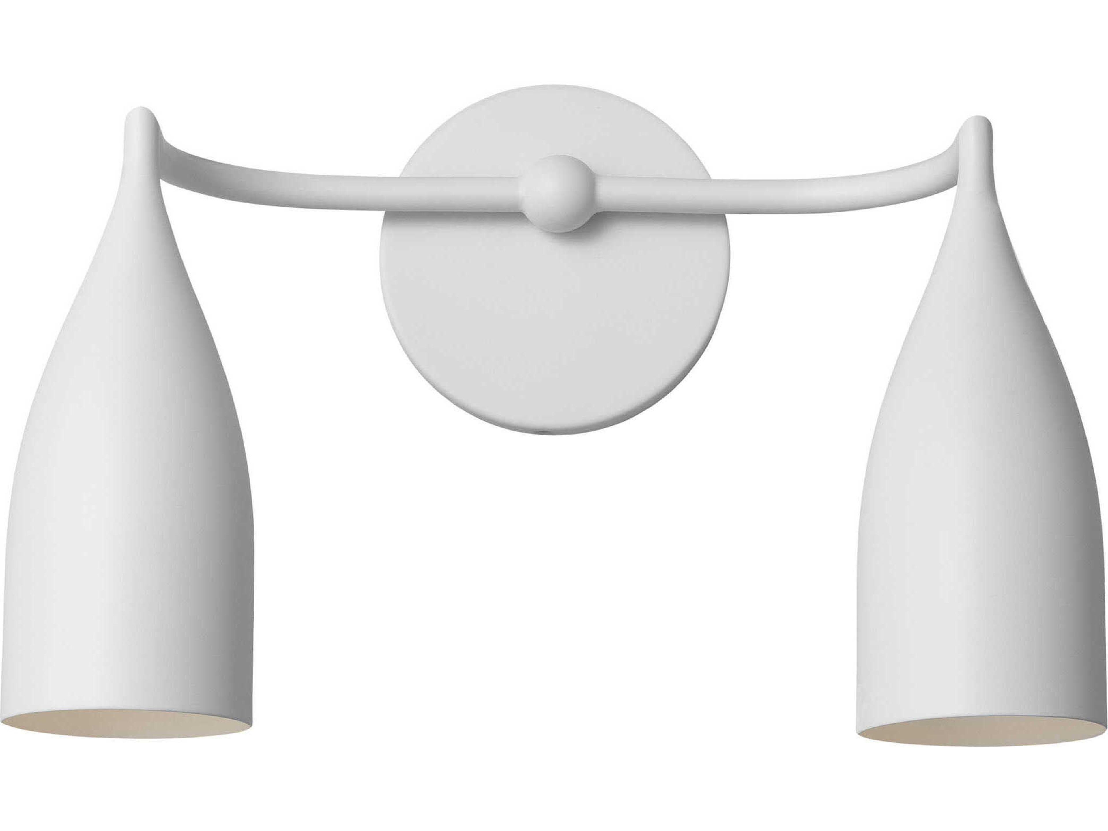 Generation Lighting Maya 2-Light Matte White Vanity Light