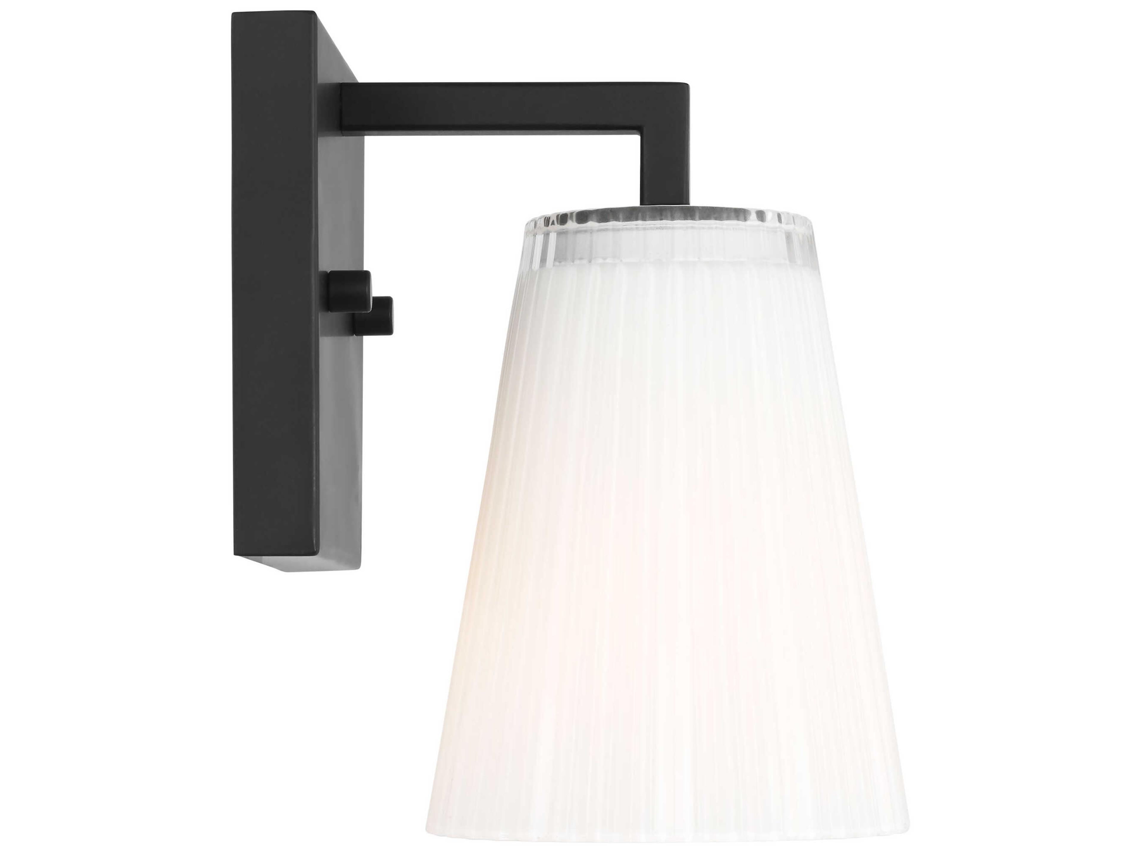Generation Lighting Upson 1-Light Midnight Black Vanity Light
