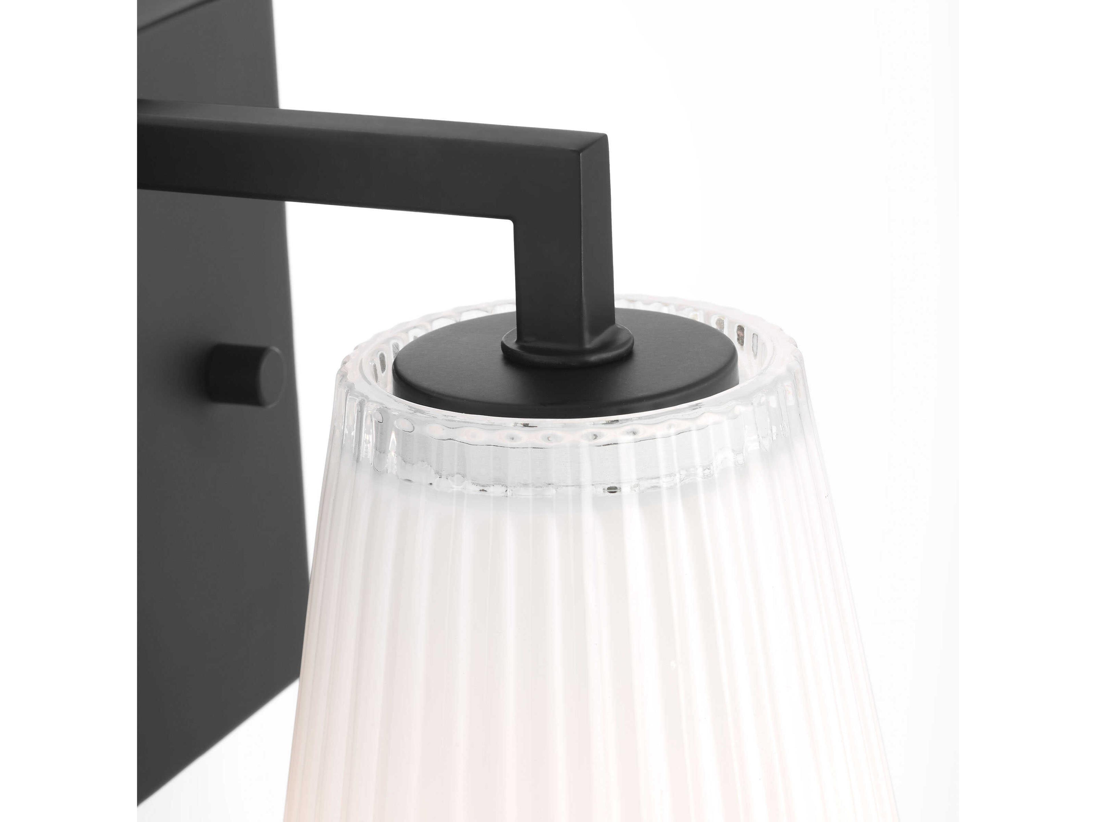 Generation Lighting Upson 1-Light Midnight Black Vanity Light