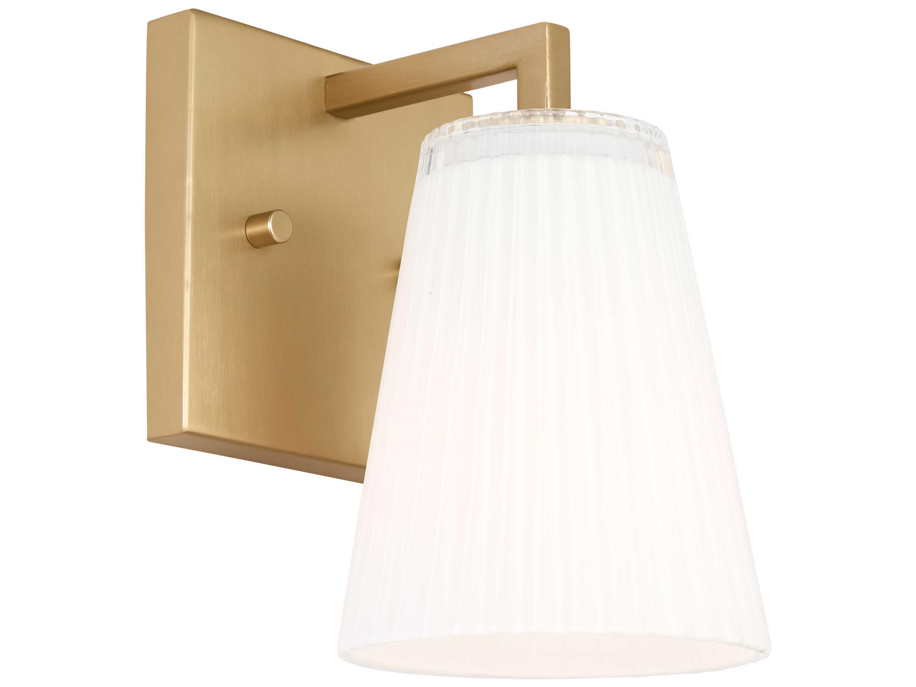 Upson 1-Light Satin Brass Vanity Light