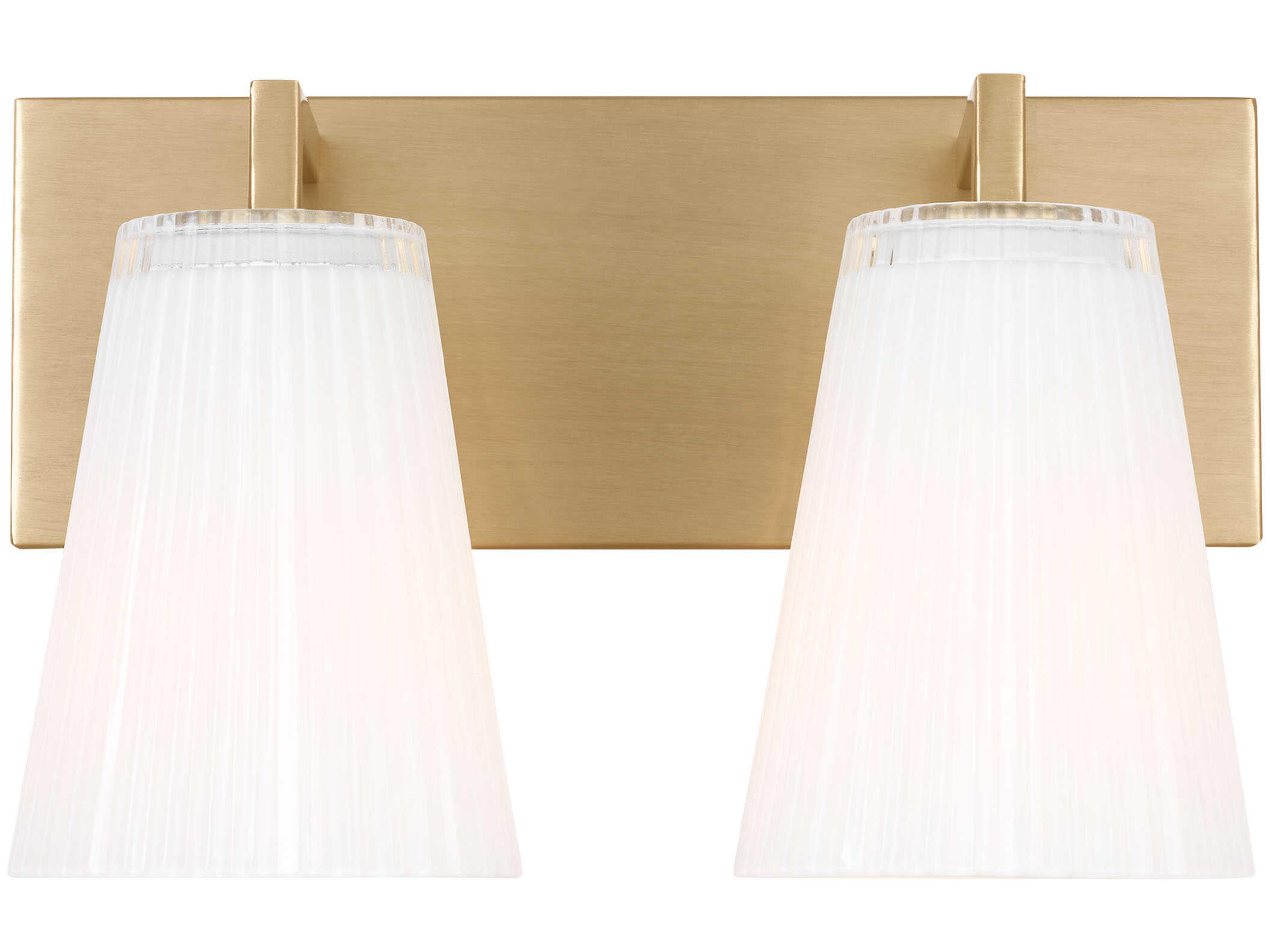 Generation Lighting Upson 2-Light Satin Brass Vanity Light