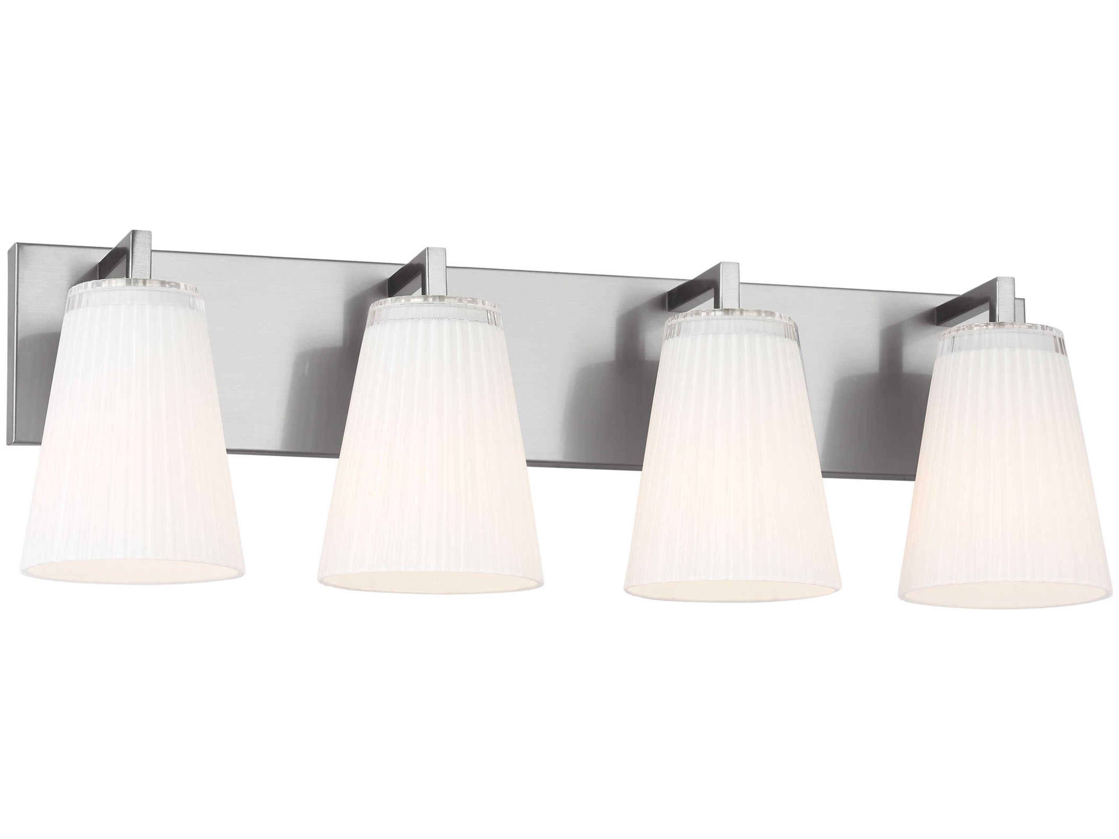 Upson 4-Light Brushed Nickel Vanity Light