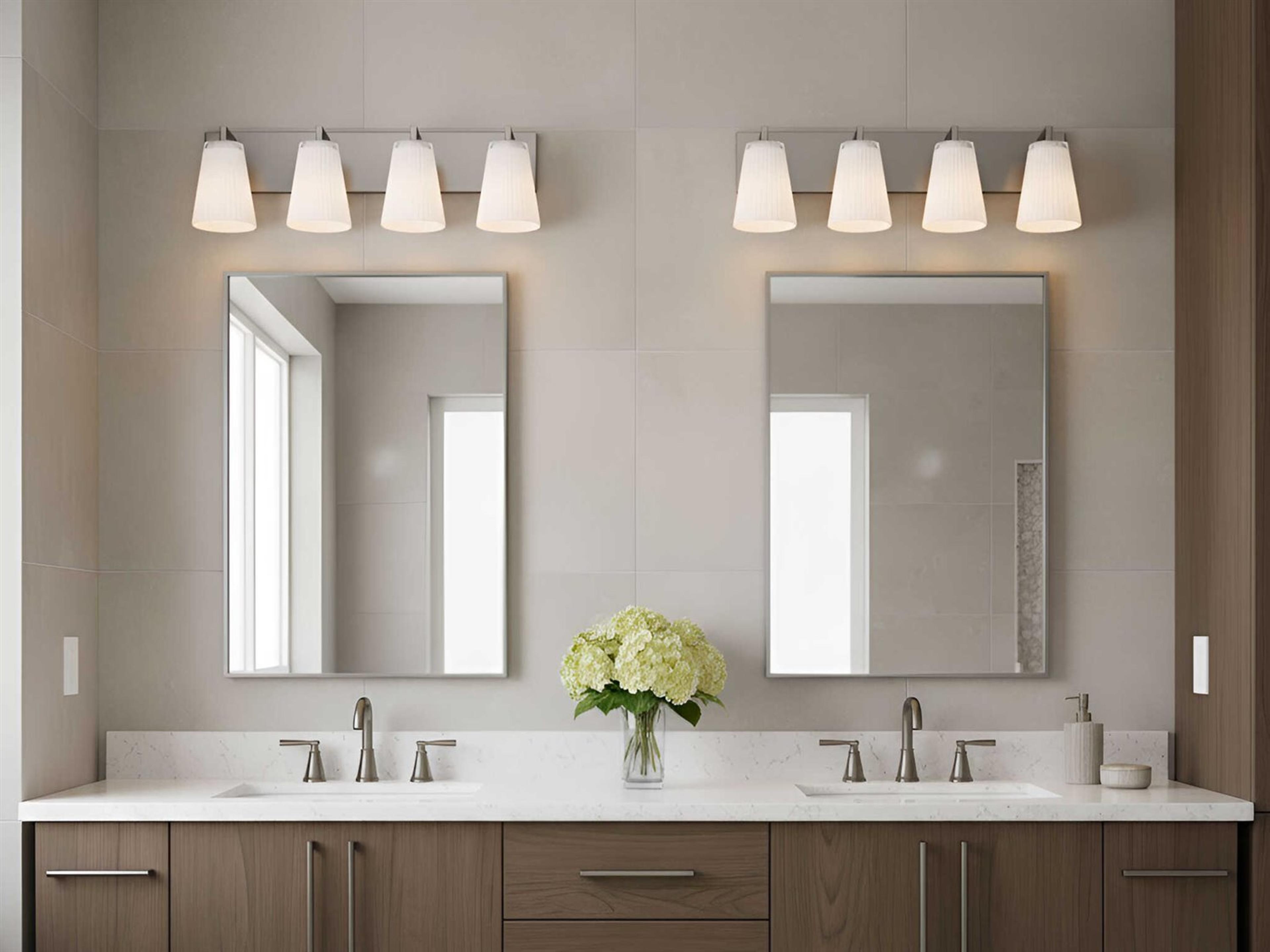 Generation Lighting Upson 4-Light Brushed Nickel Vanity Light