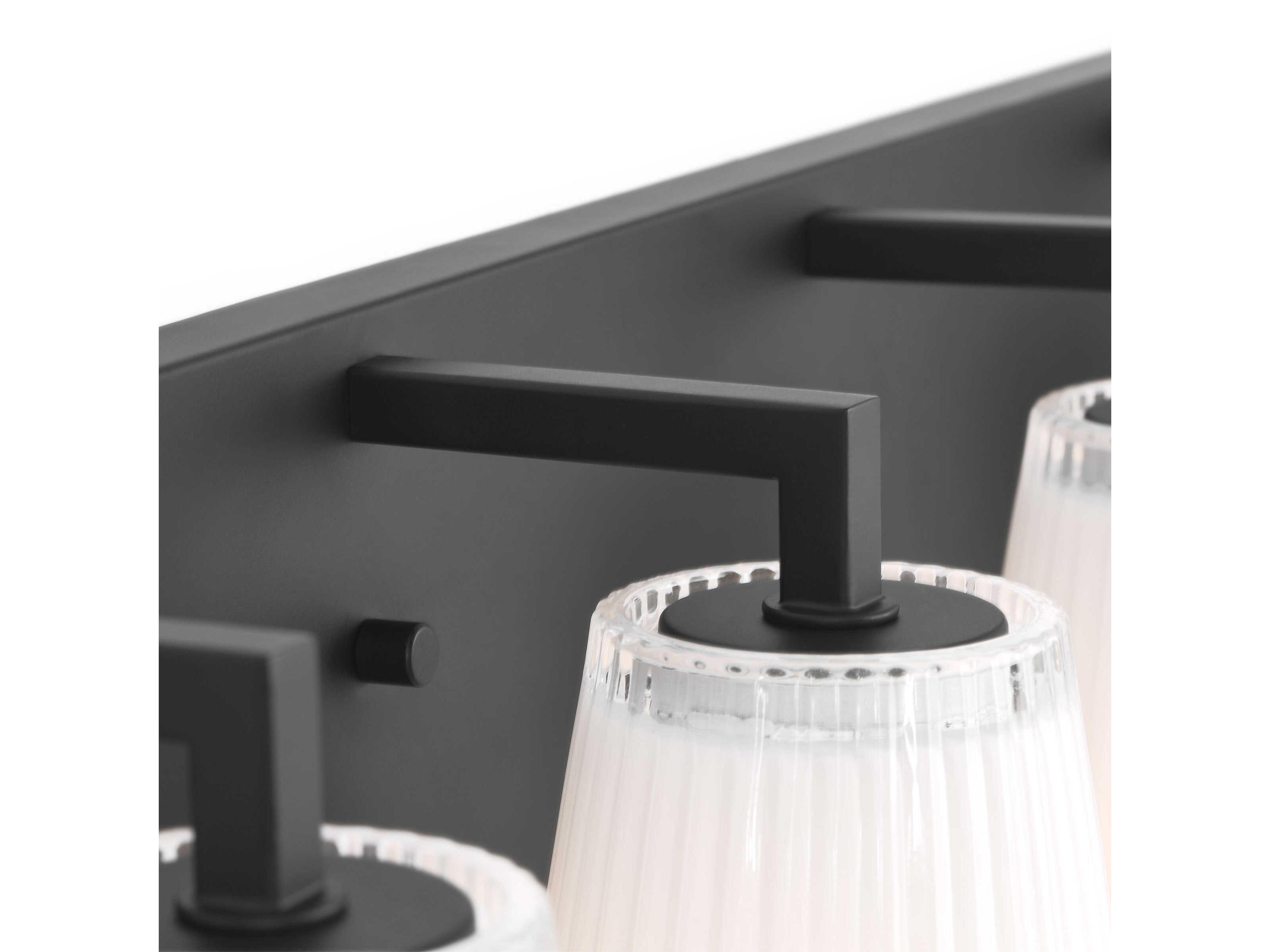 Generation Lighting Upson 4-Light Midnight Black Vanity Light