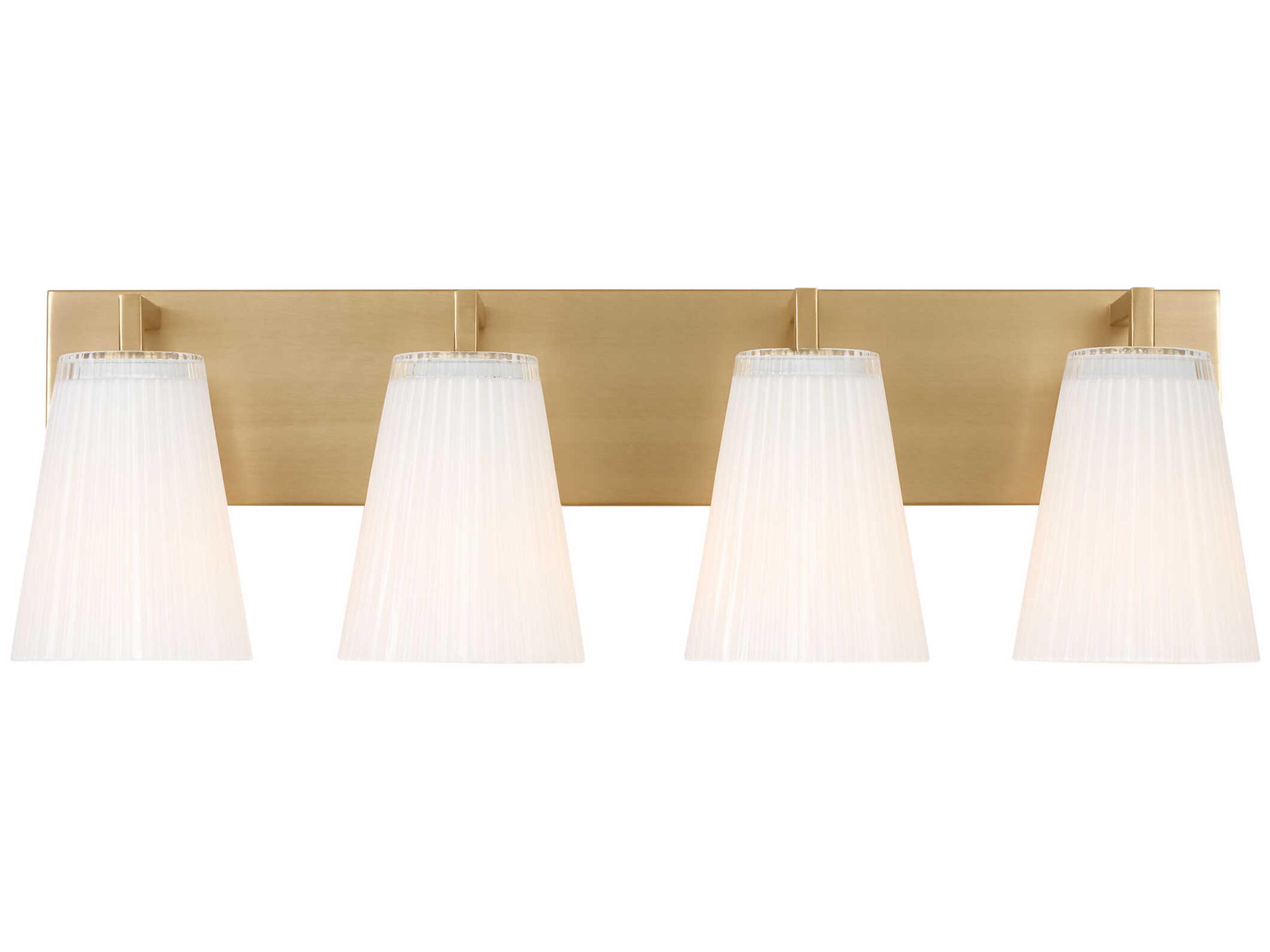 Generation Lighting Upson 4-Light Satin Brass Vanity Light