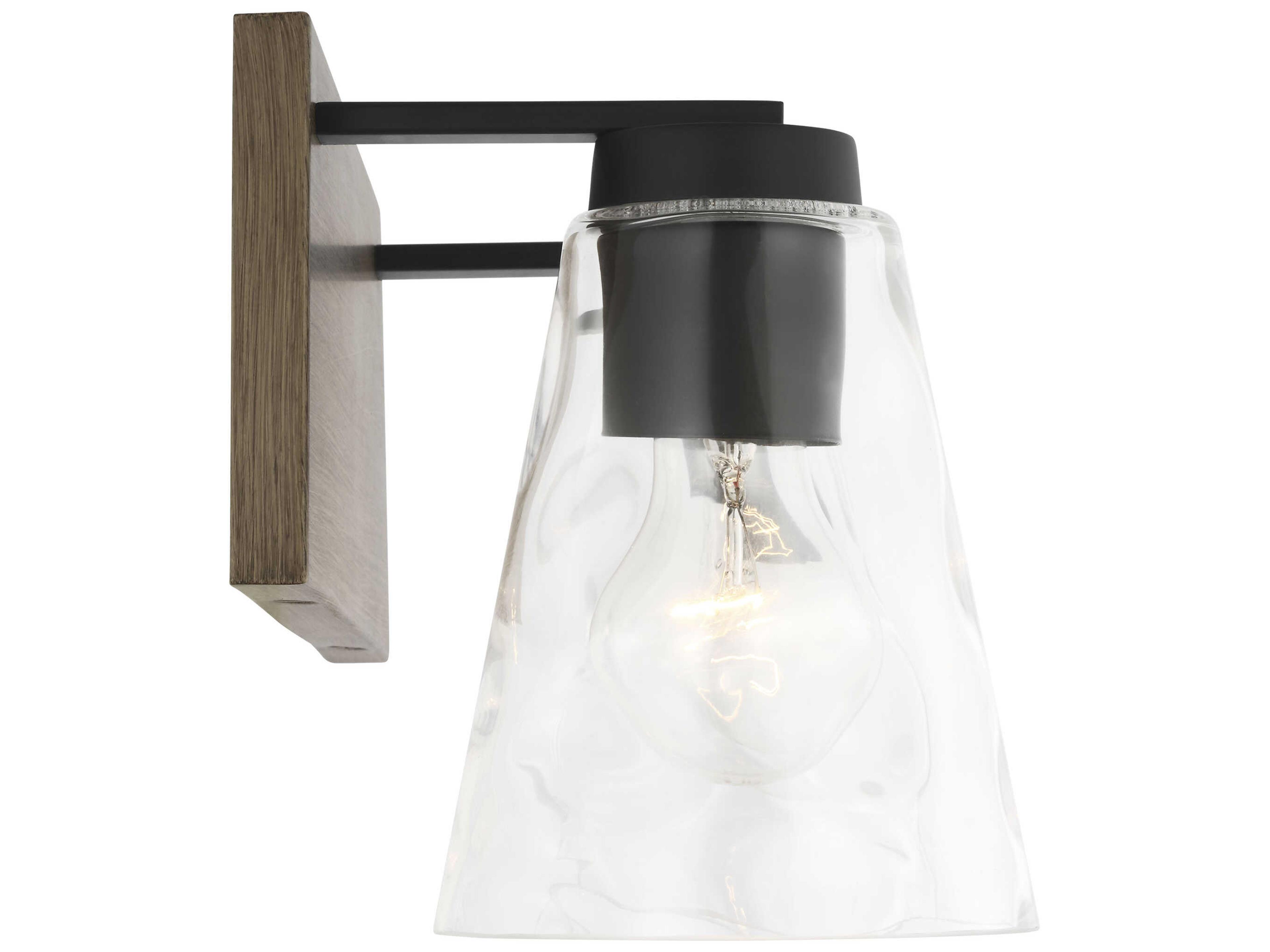 Generation Lighting Dunton 2-Light Midnight Black Brown Vanity Light