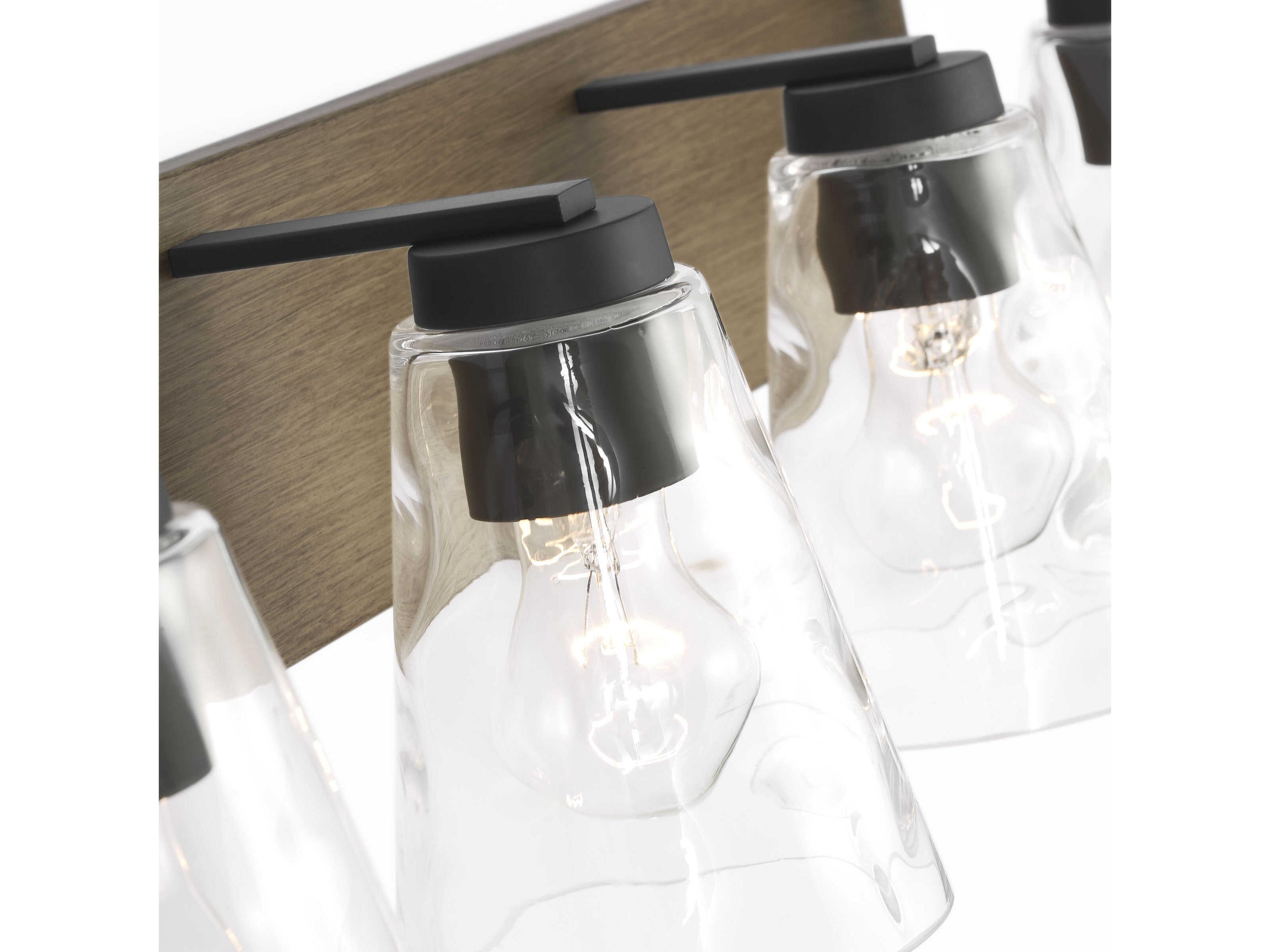 Generation Lighting Dunton 4-Light Midnight Black Brown Vanity Light