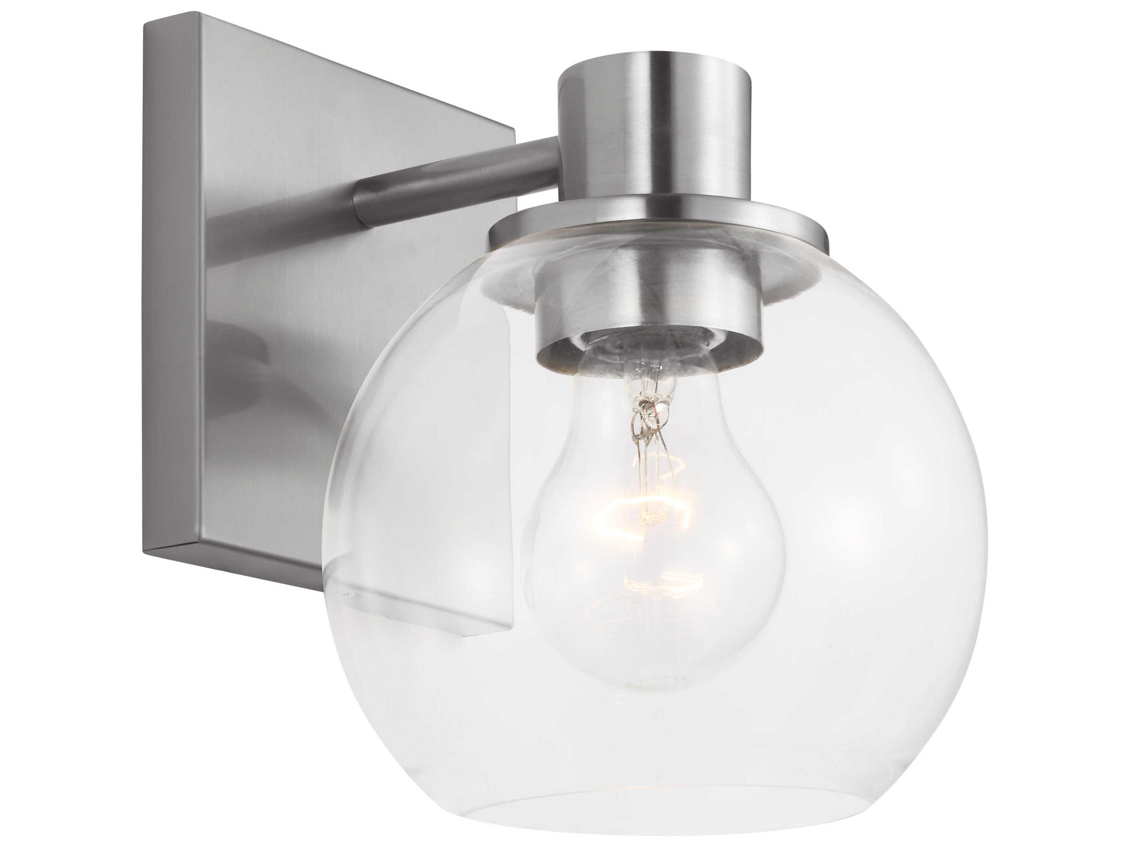 Rito 1-Light Brushed Nickel Vanity Light