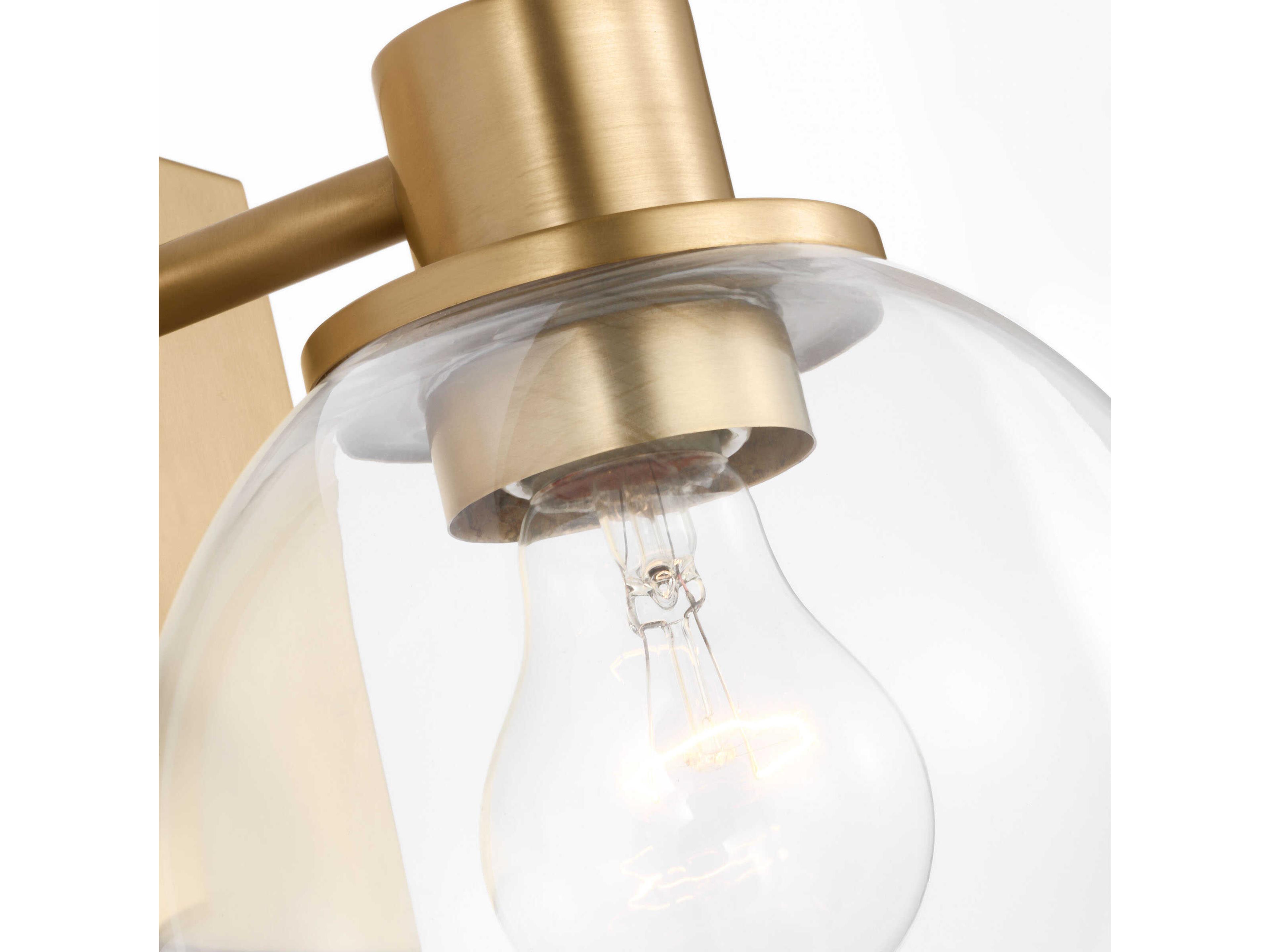 Generation Lighting Rito 1-Light Satin Brass Vanity Light