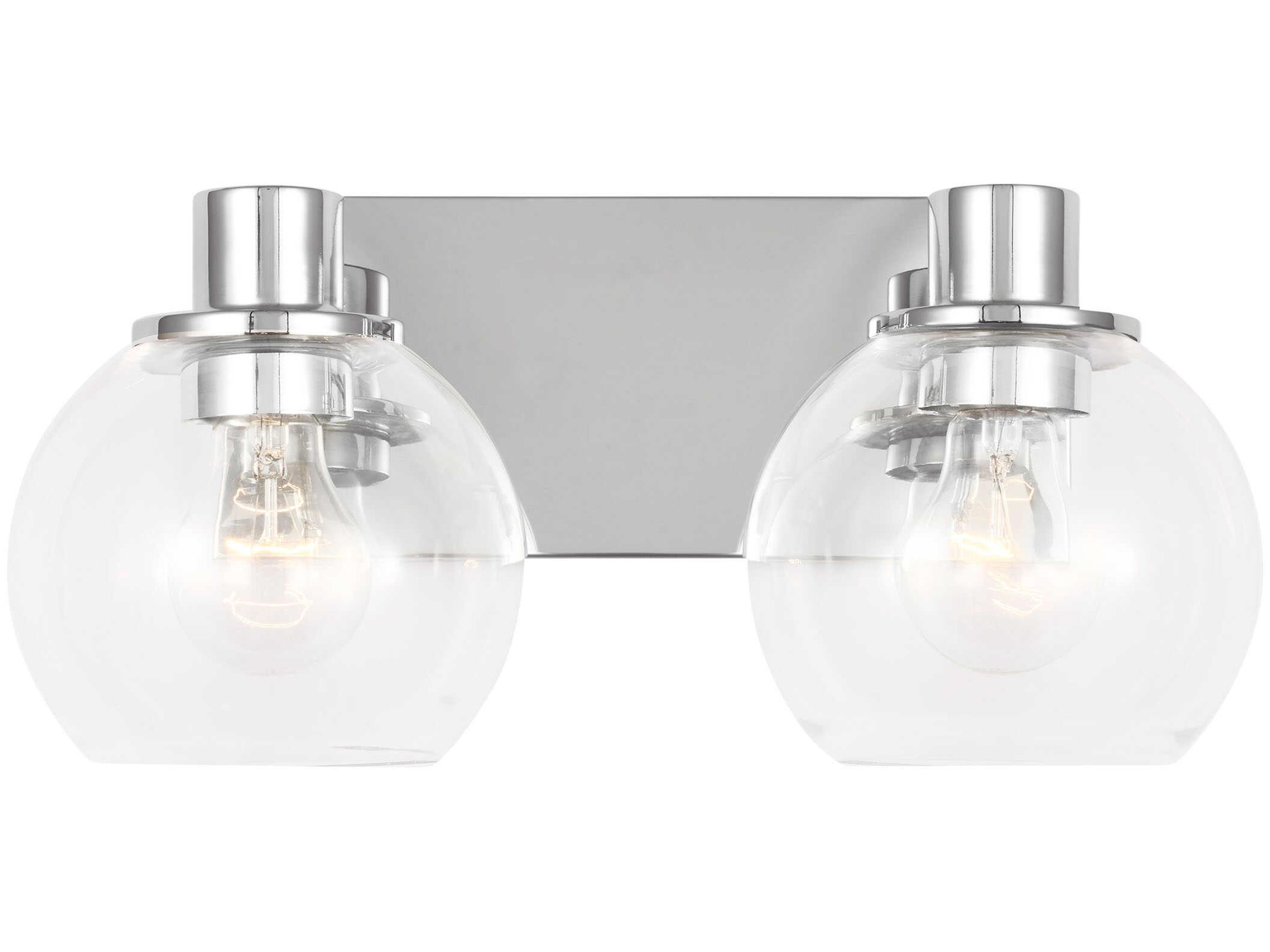 Generation Lighting Rito 2-Light Chrome Vanity Light