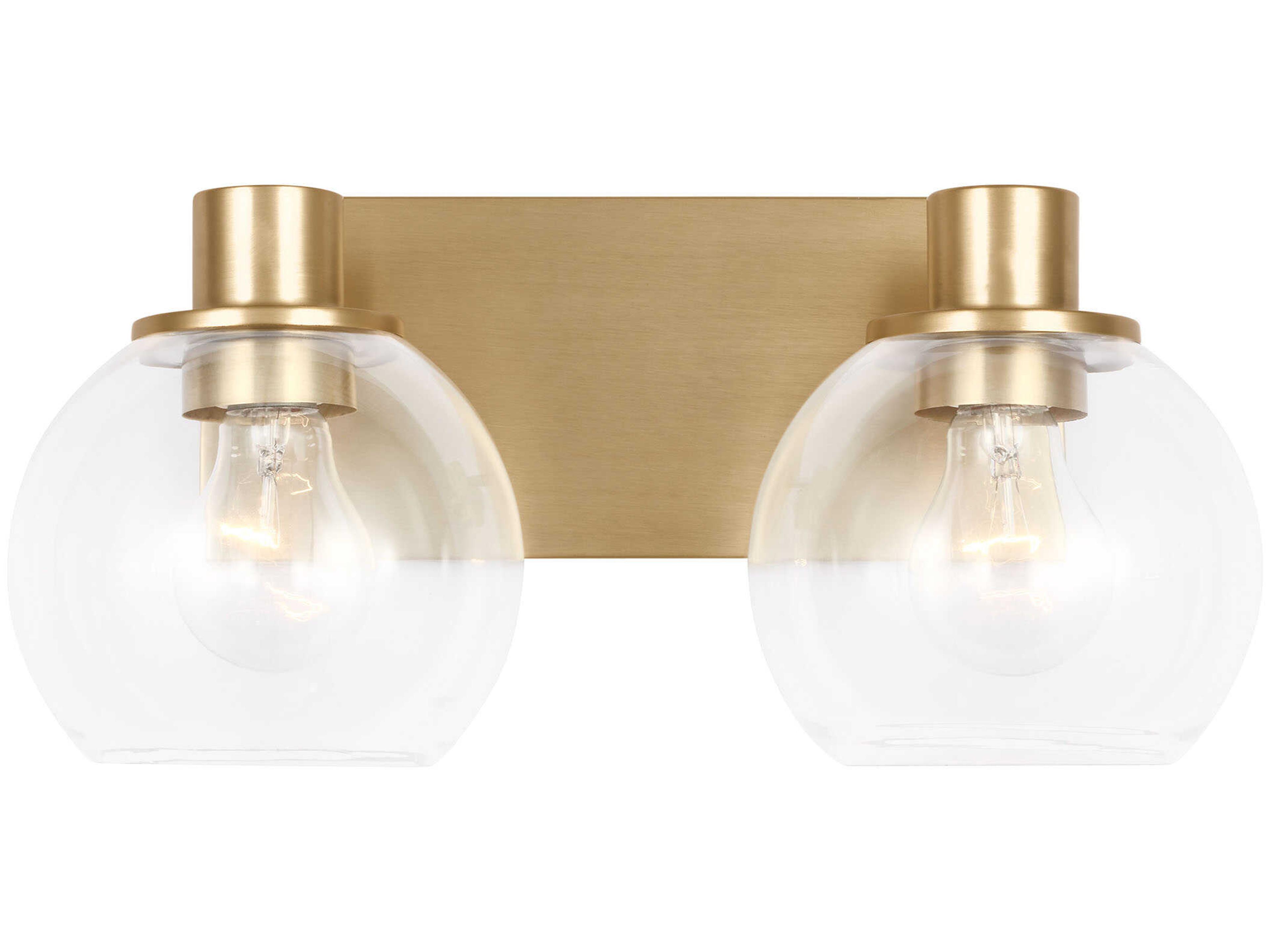 Generation Lighting Rito 2-Light Satin Brass Vanity Light