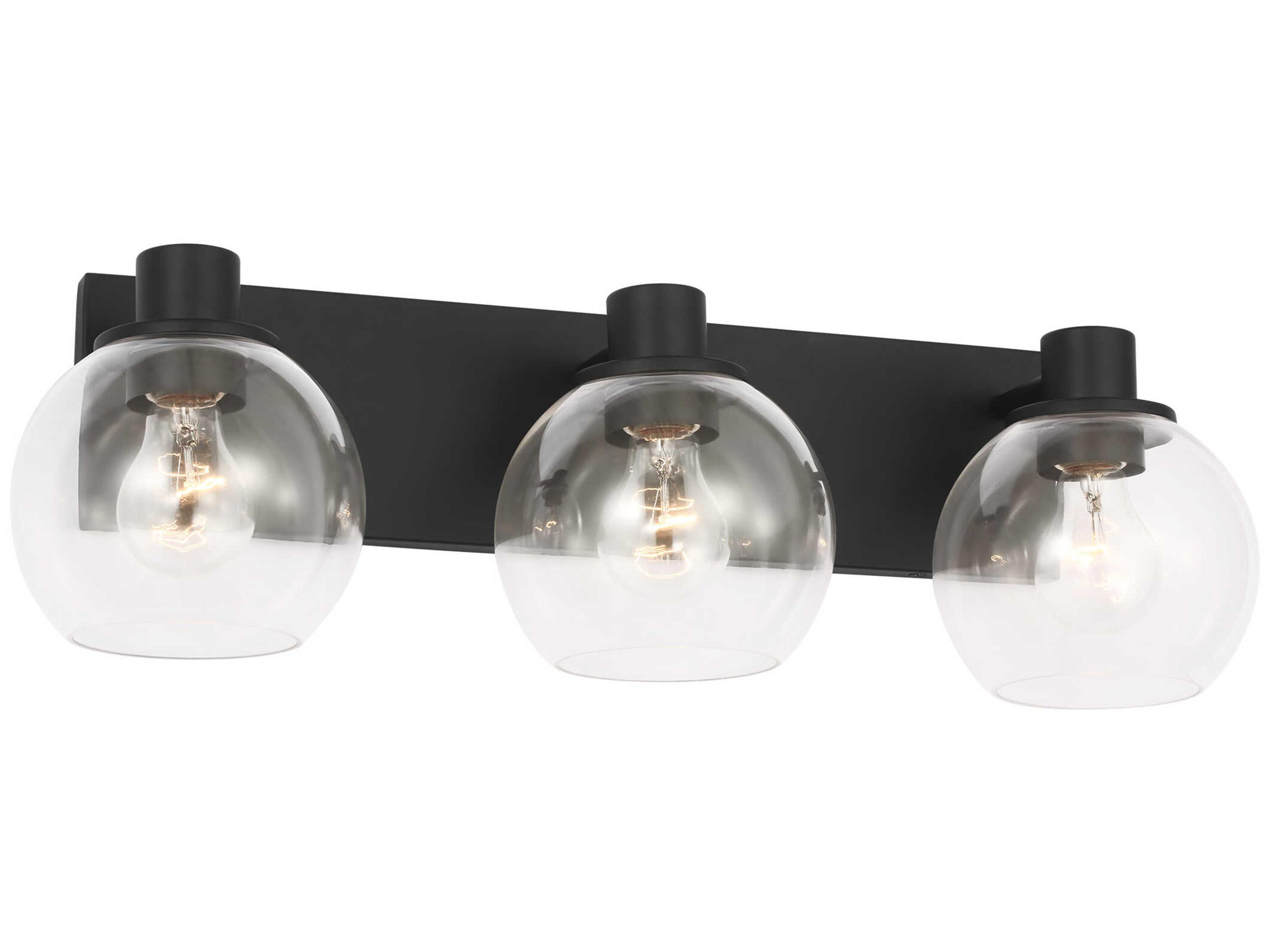 Rito 3-Light Midnight Black Vanity Light