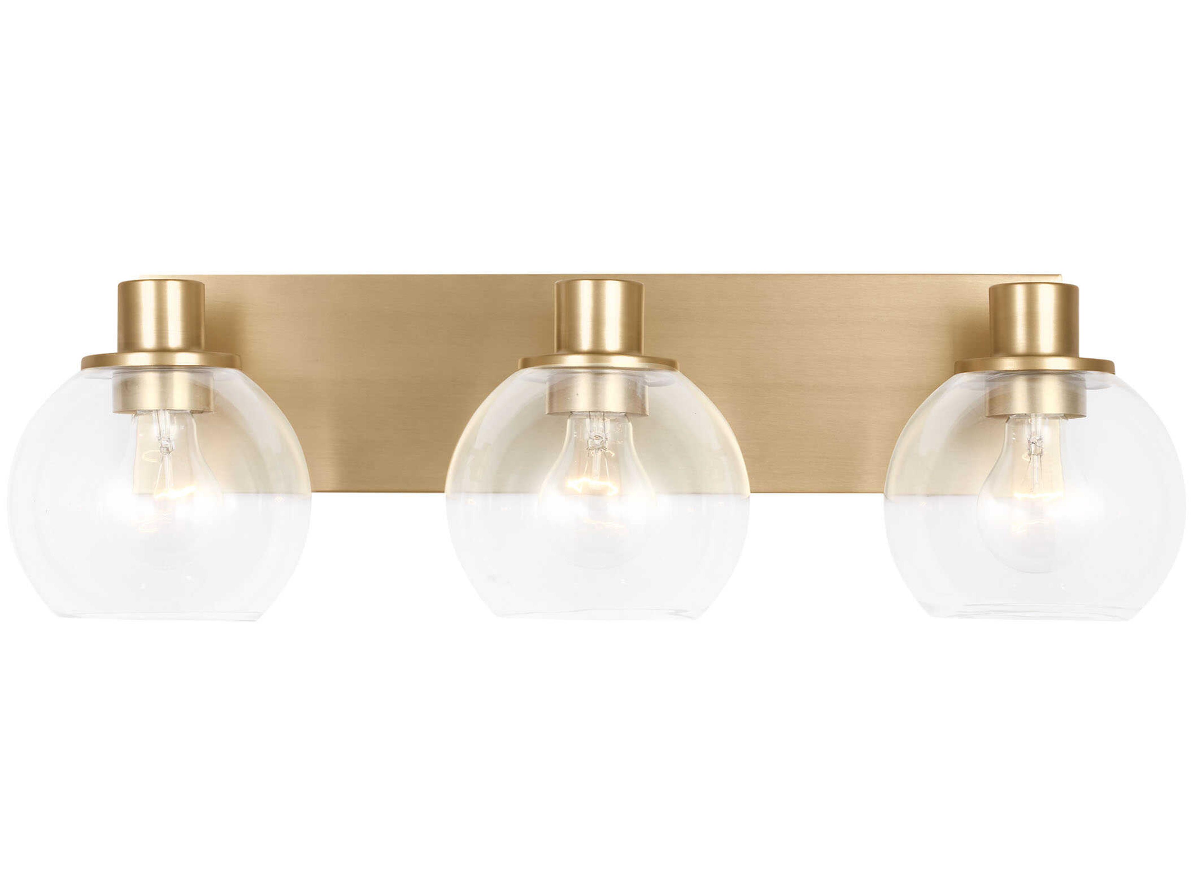 Generation Lighting Rito 3-Light Satin Brass Vanity Light