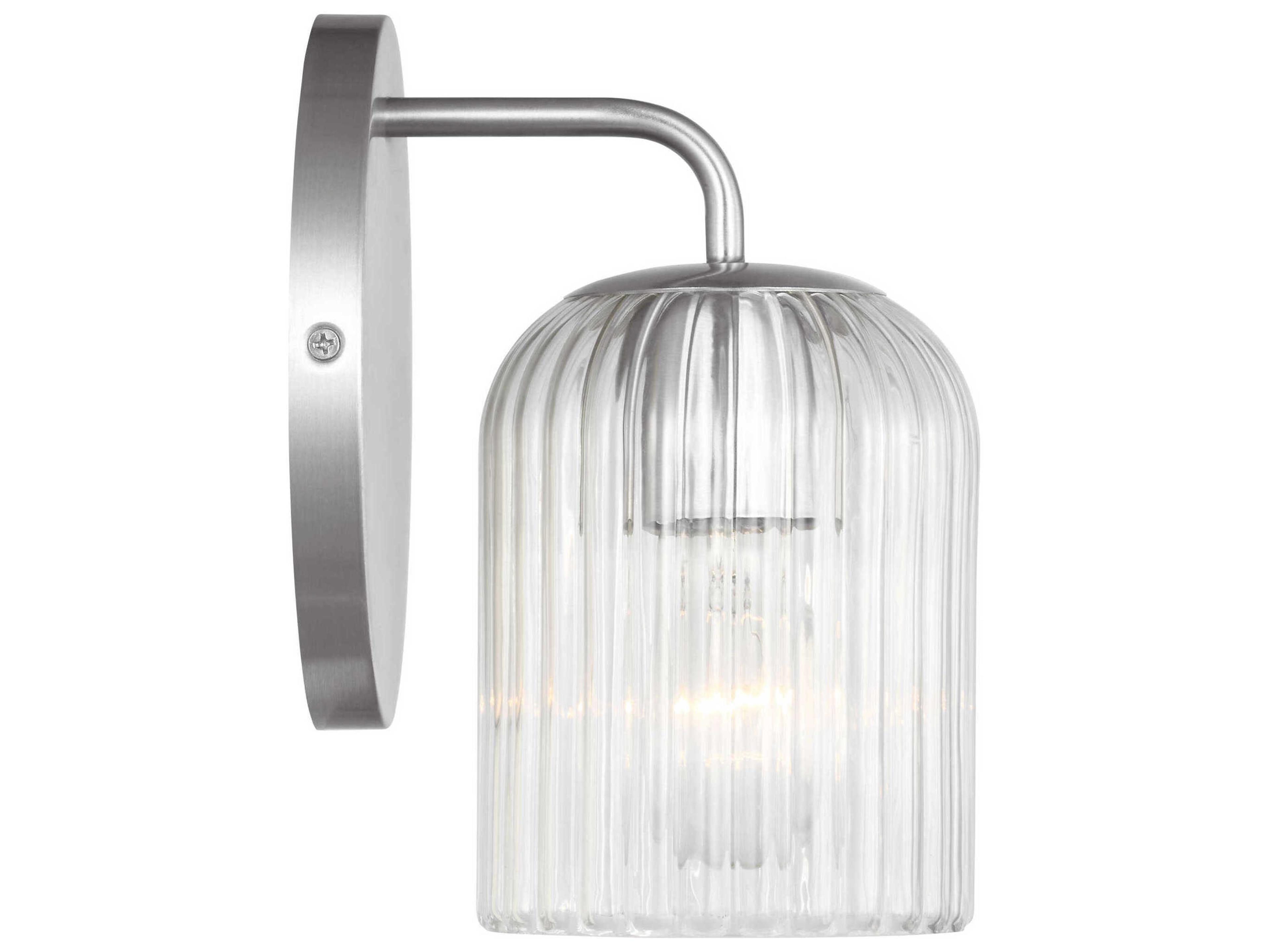Generation Lighting Eisele 1-Light Brushed Nickel Wall Sconce
