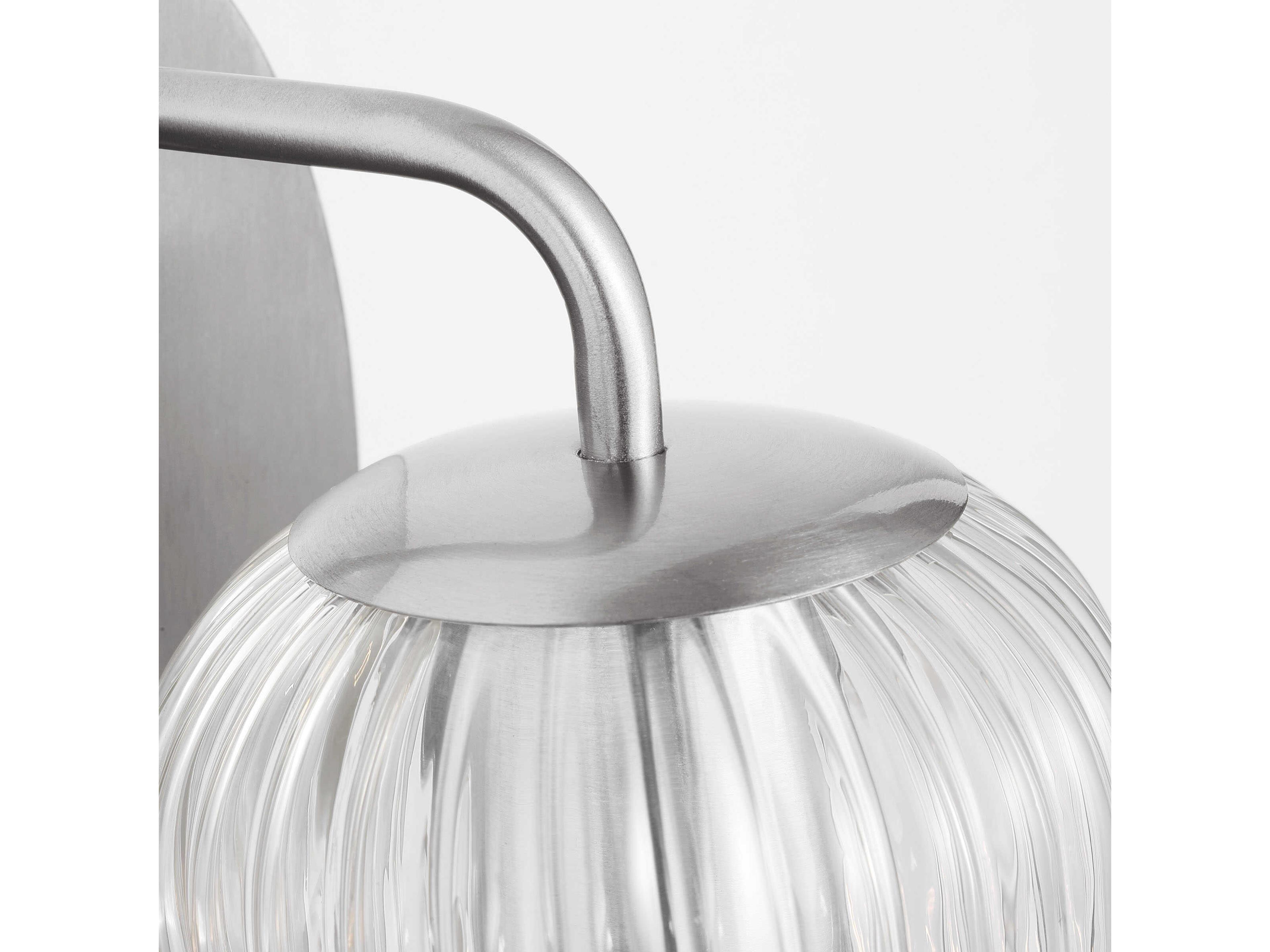 Generation Lighting Eisele 1-Light Brushed Nickel Wall Sconce