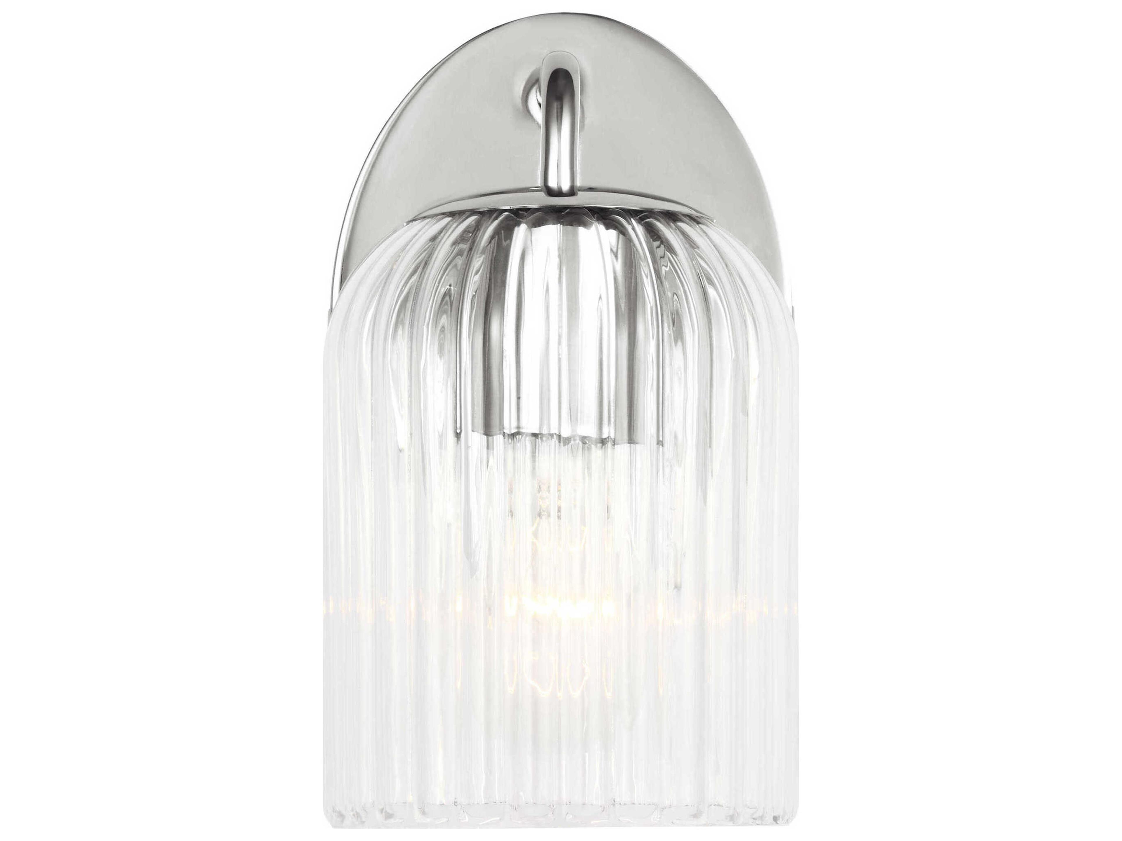 Generation Lighting Eisele 1-Light Chrome Nickel Wall Sconce