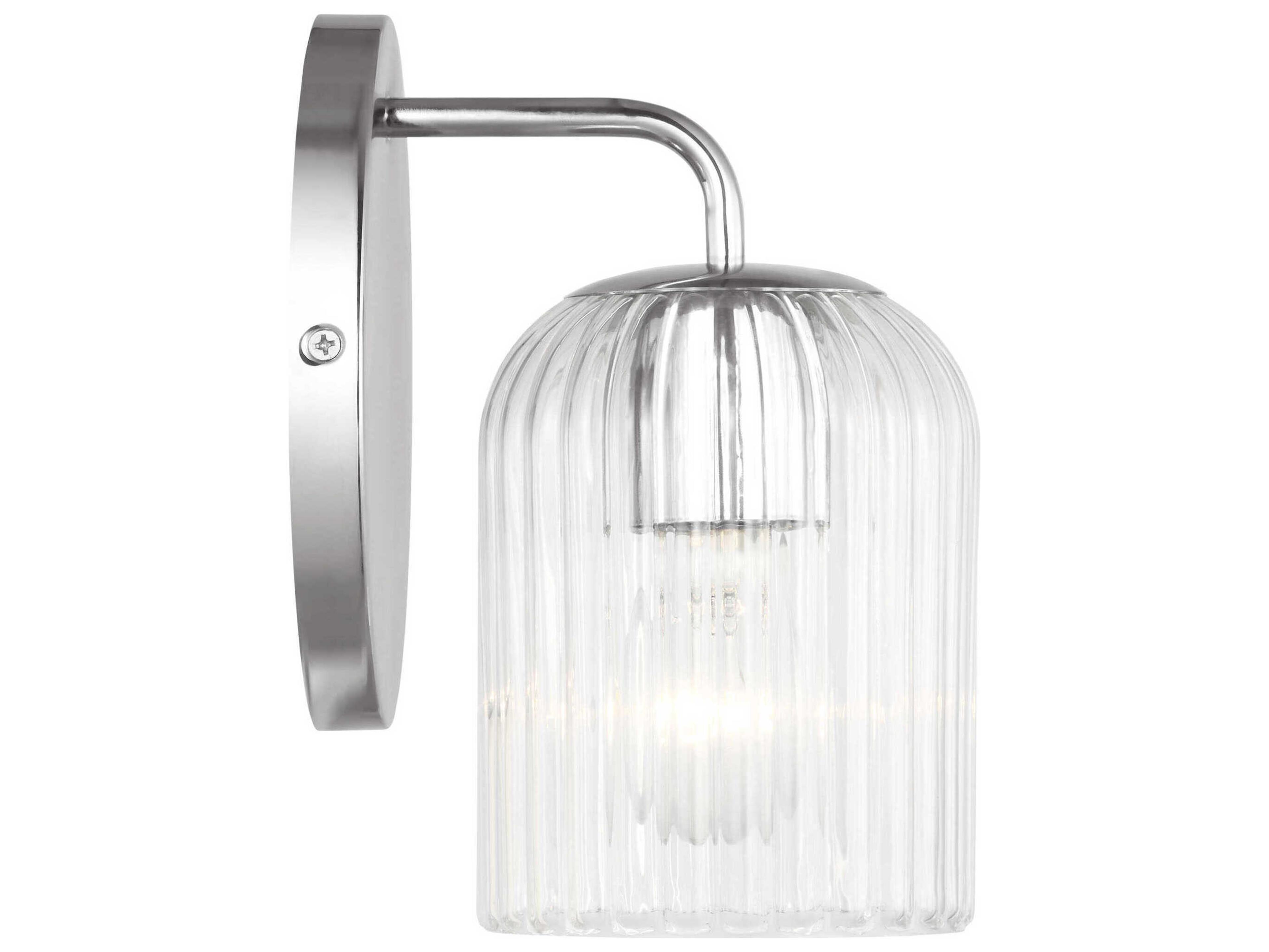 Generation Lighting Eisele 1-Light Chrome Nickel Wall Sconce