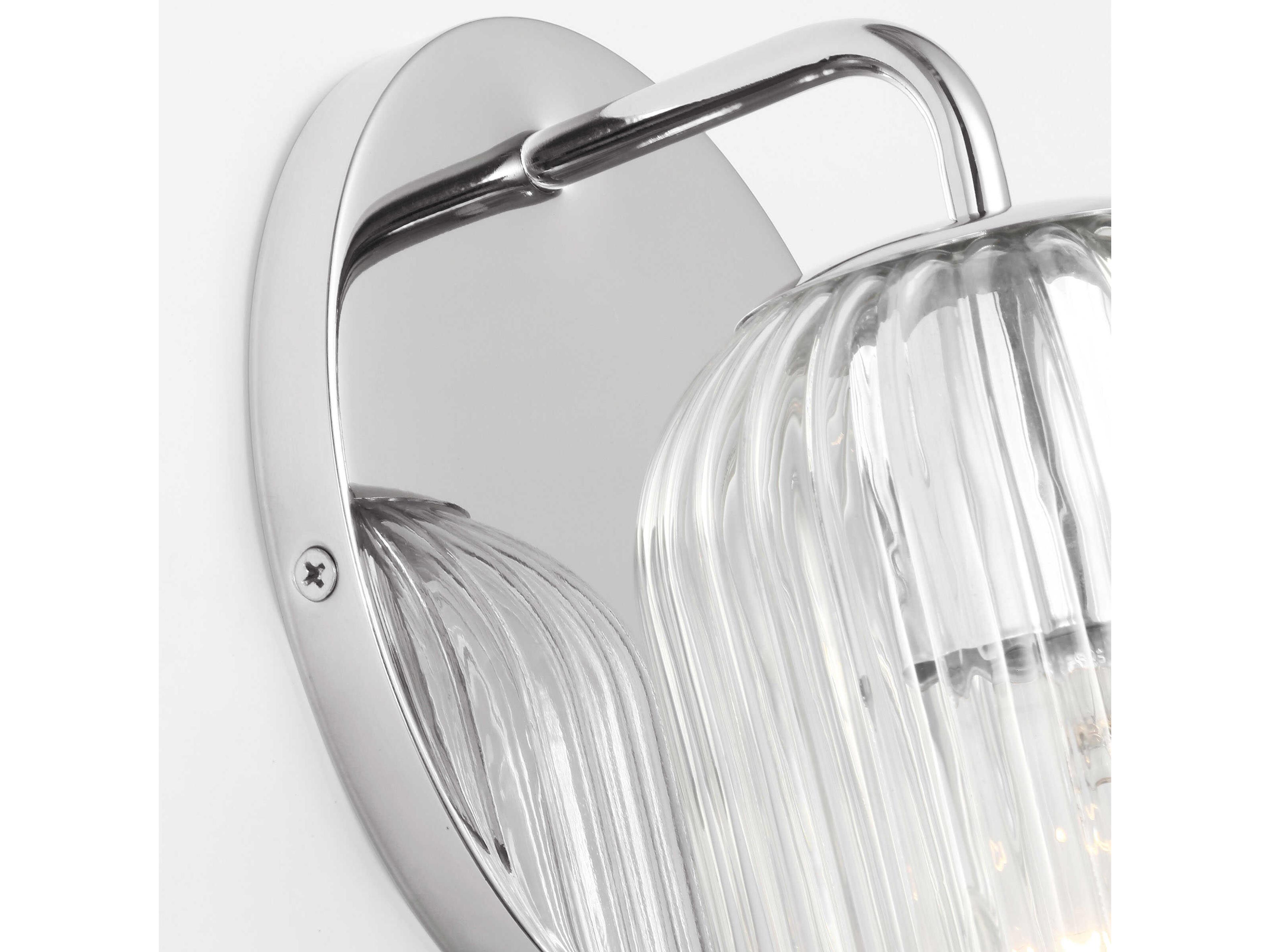 Generation Lighting Eisele 1-Light Chrome Nickel Wall Sconce