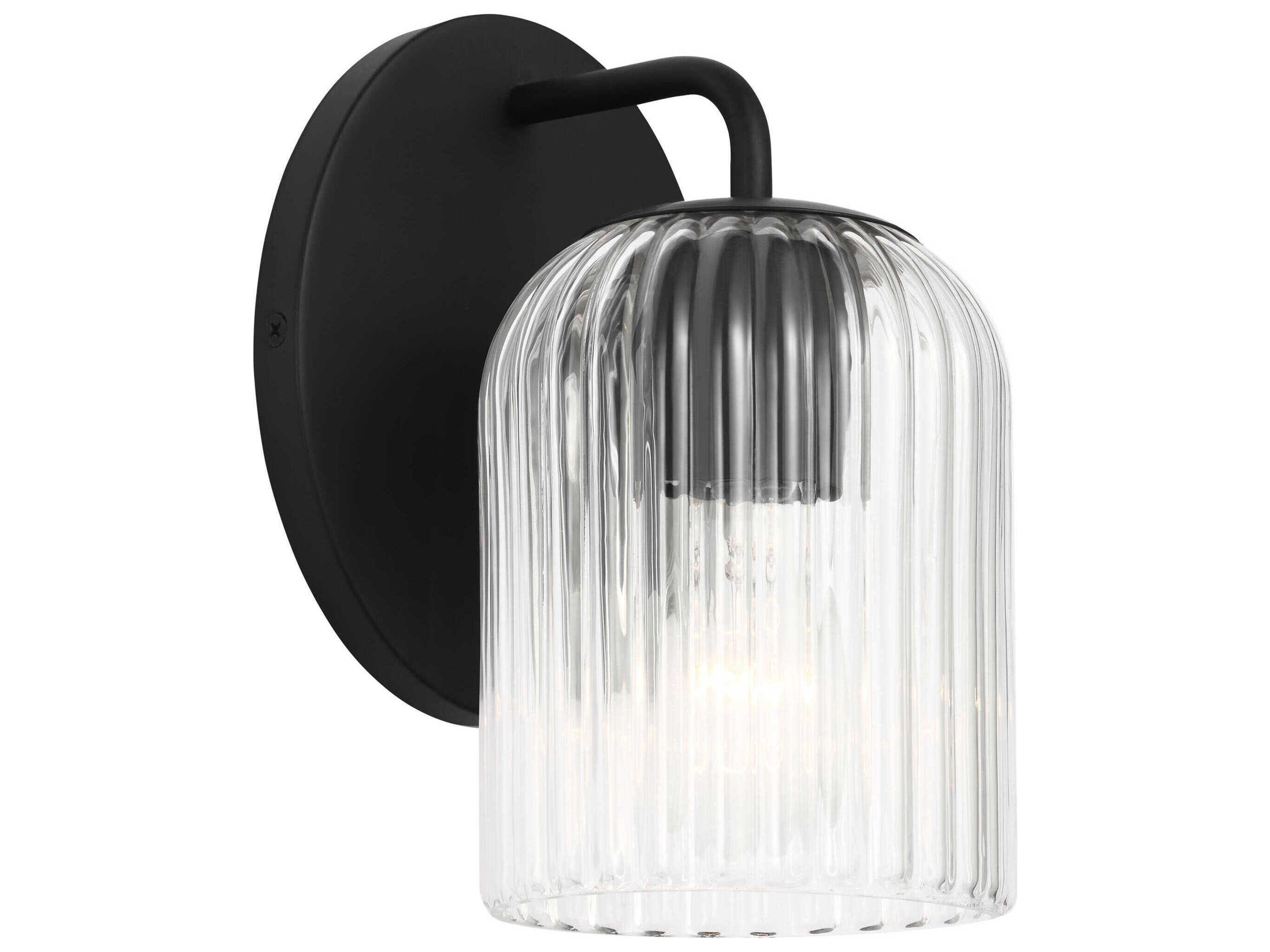 Eisele 1-Light Midnight Black Wall Sconce