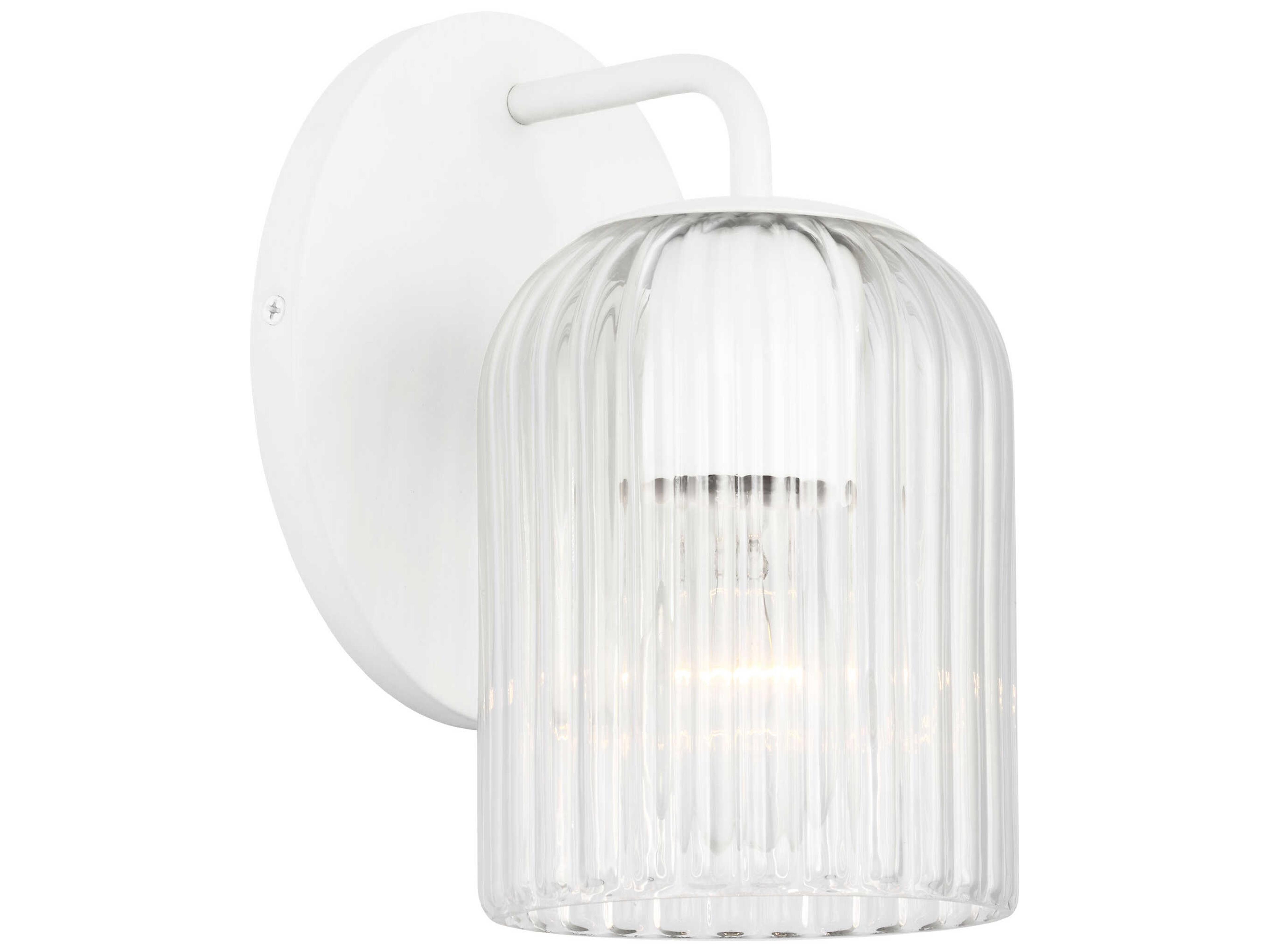 Eisele 1-Light Matte White Wall Sconce