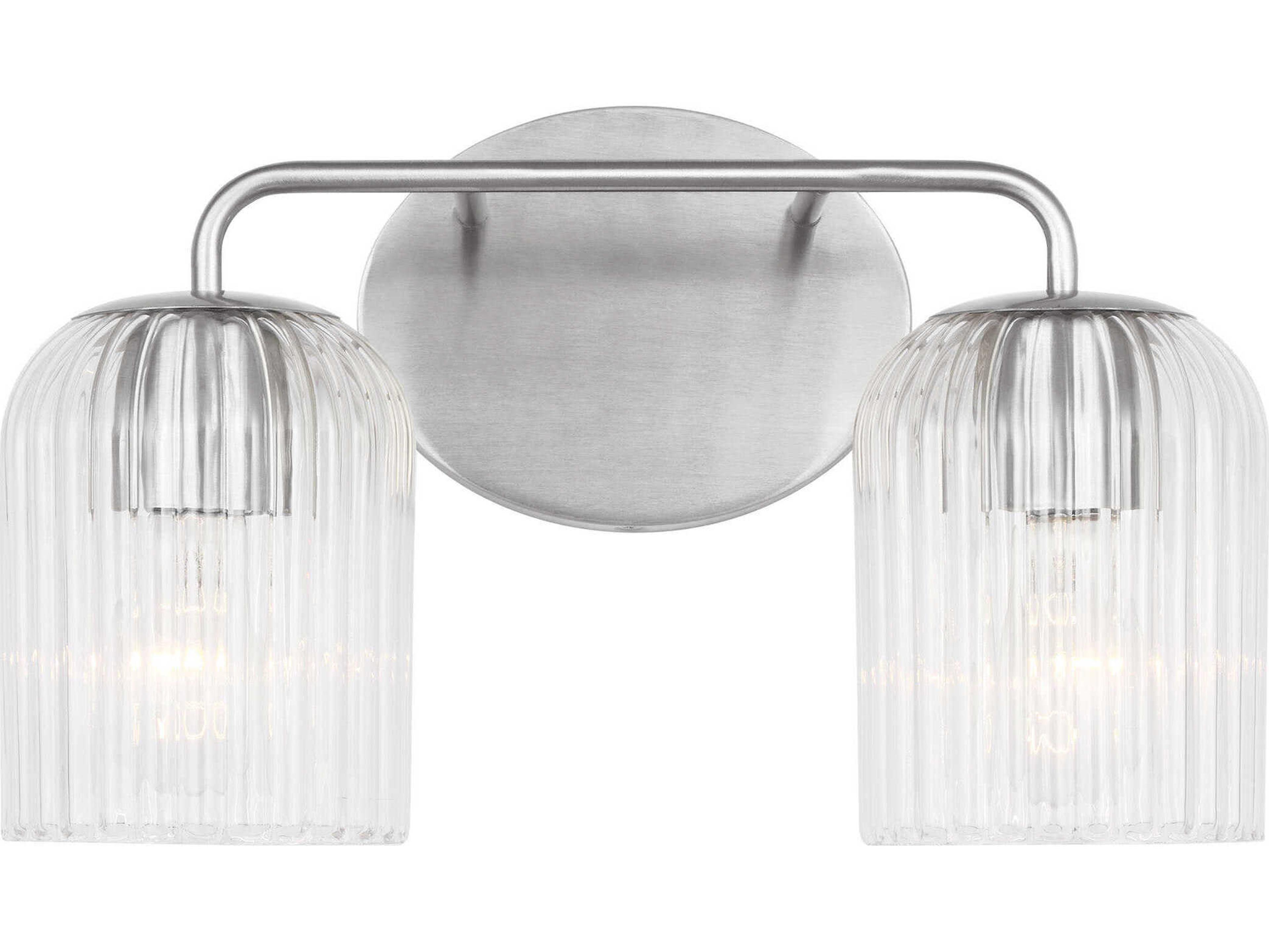 Generation Lighting Eisele 2-Light Brushed Nickel Vanity Light