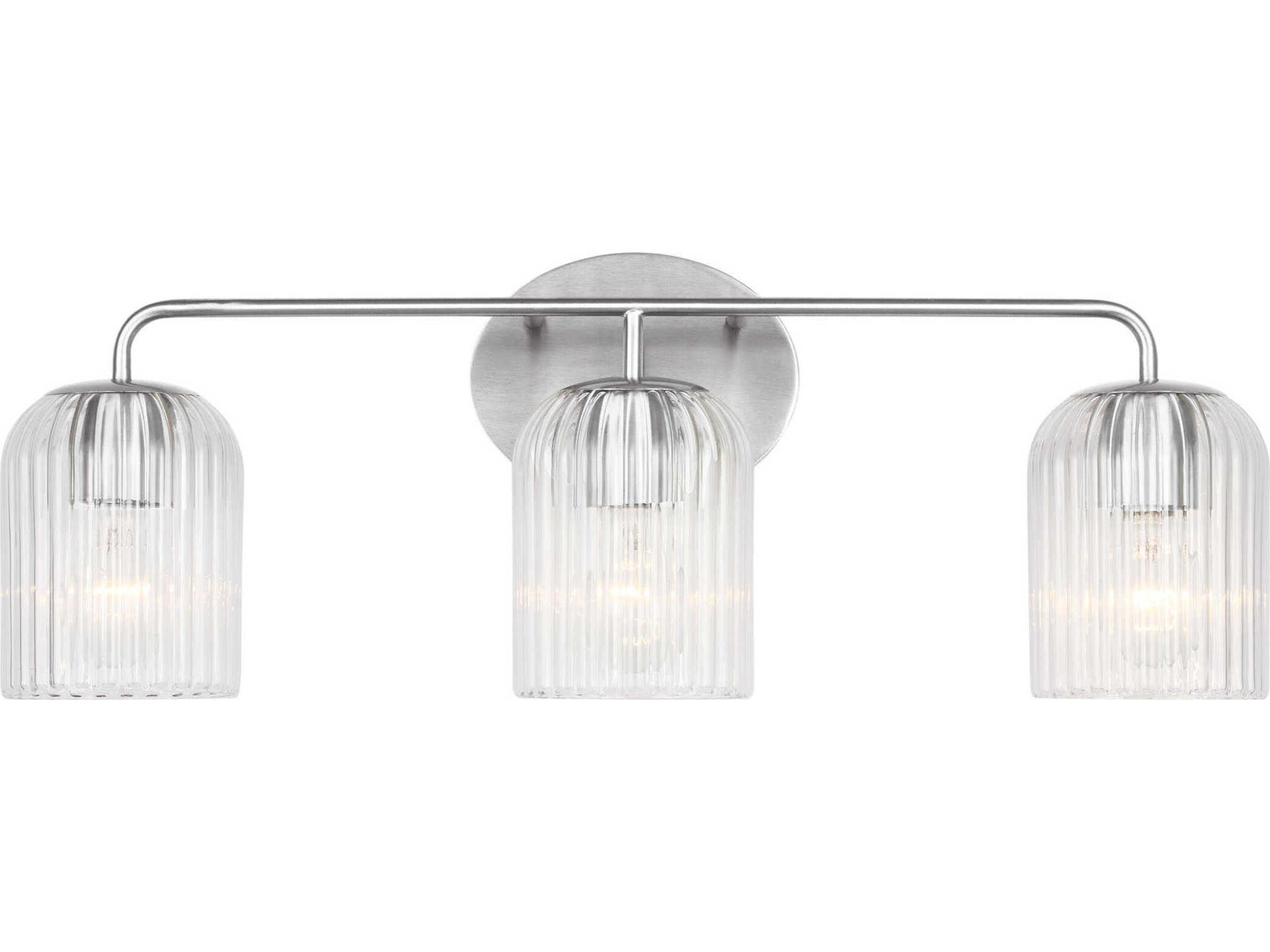Generation Lighting Eisele 3-Light Brushed Nickel Vanity Light