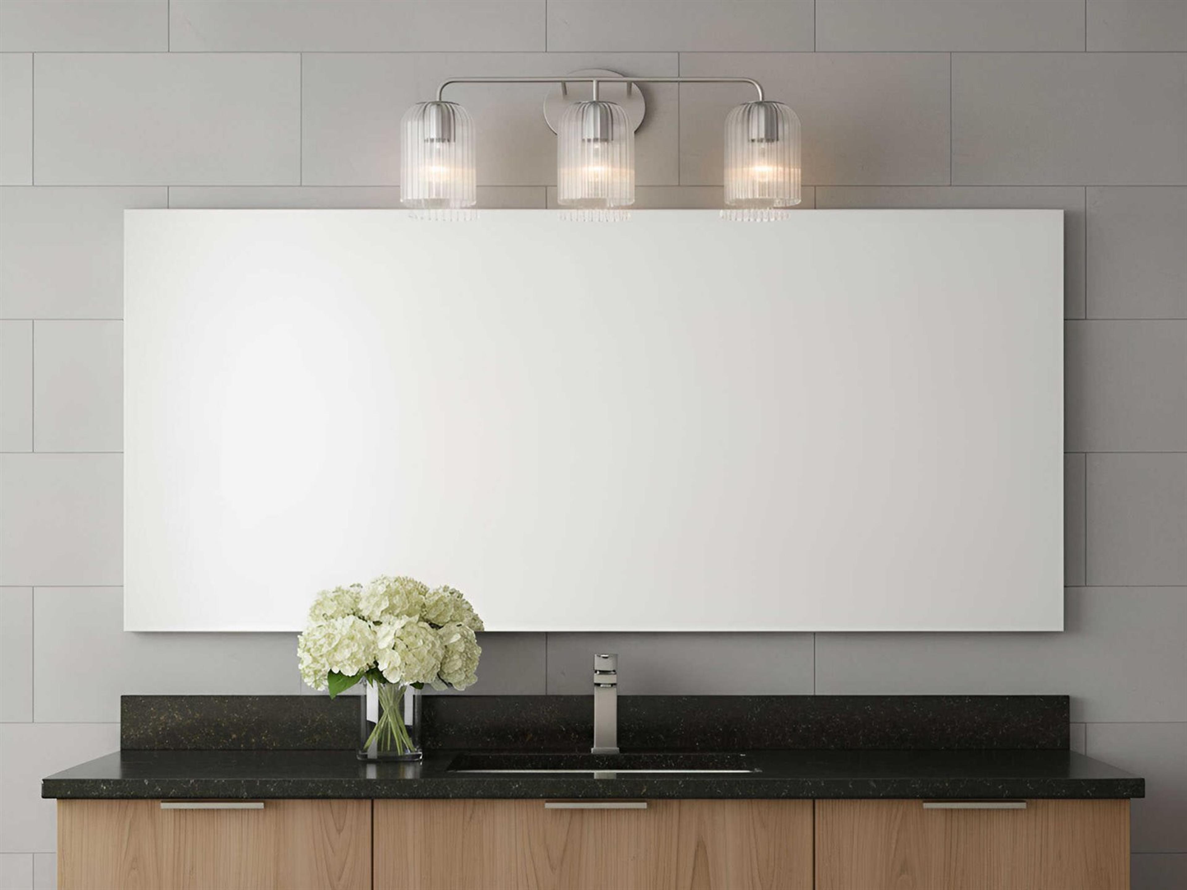 Generation Lighting Eisele 3-Light Brushed Nickel Vanity Light