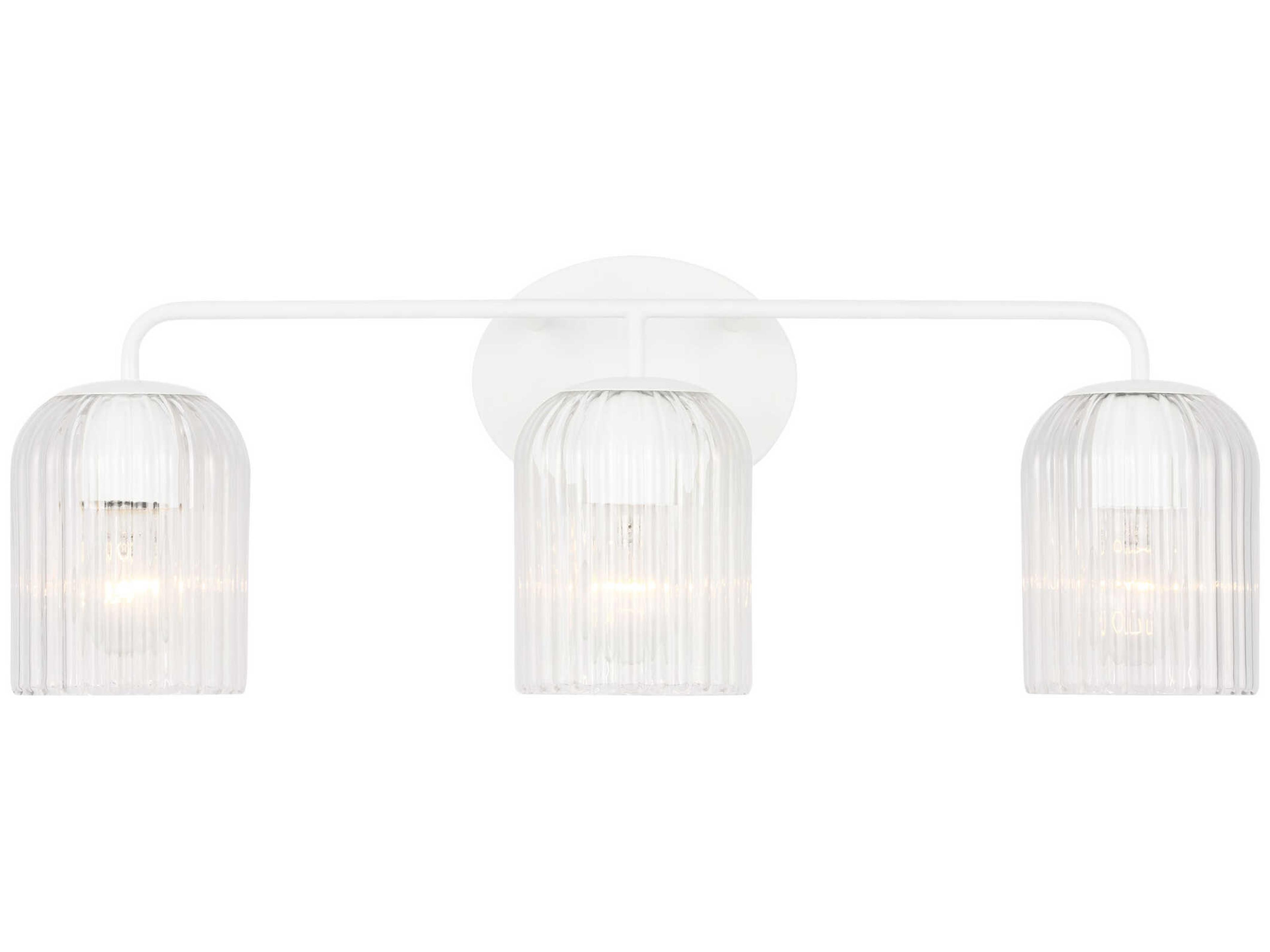 Generation Lighting Eisele 3-Light Matte White Vanity Light