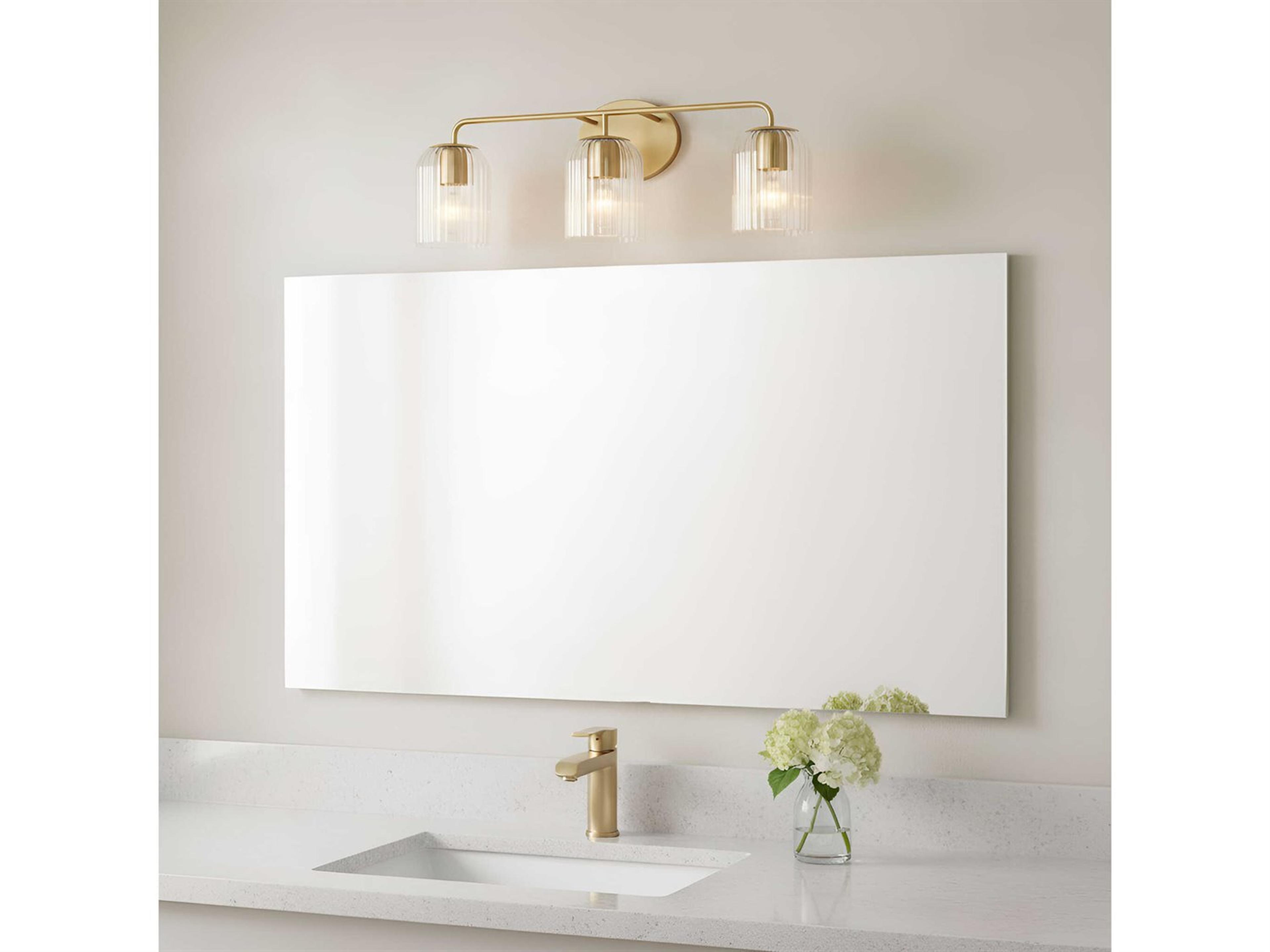 Generation Lighting Eisele 3-Light Satin Brass Vanity Light