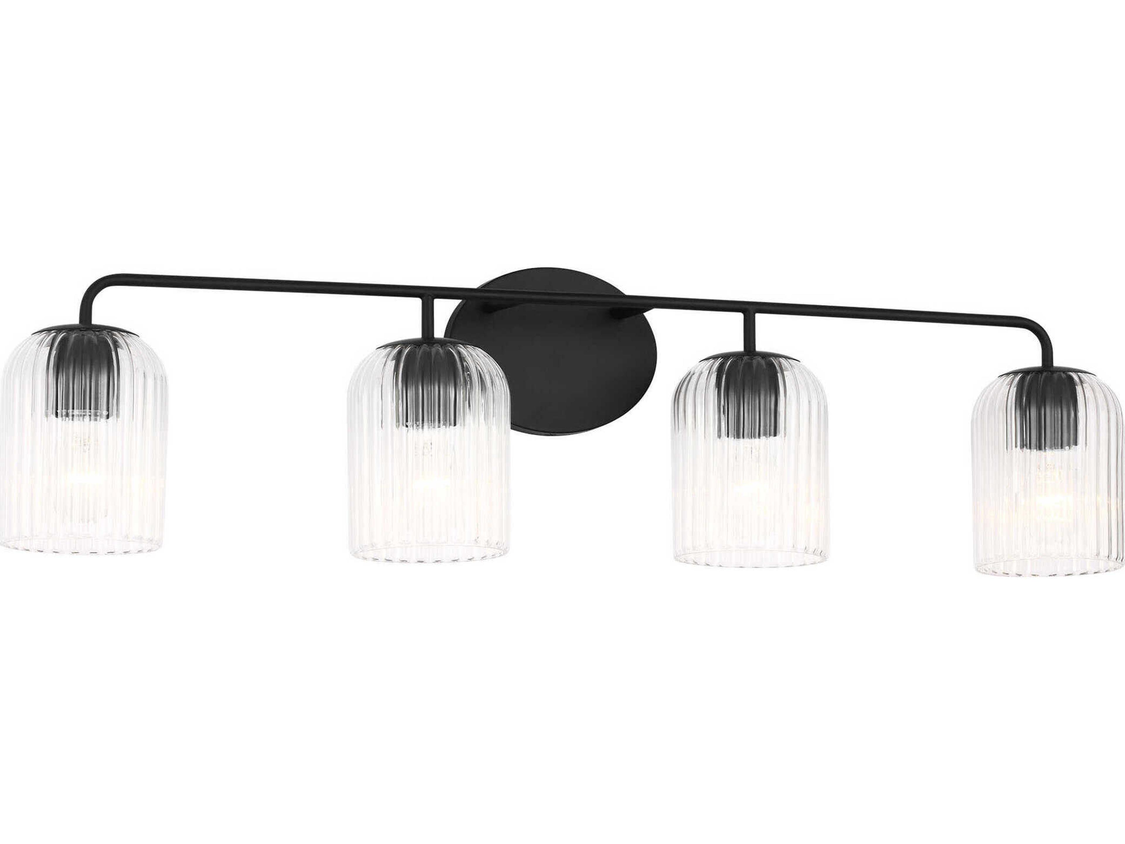 Eisele 4-Light Midnight Black Vanity Light