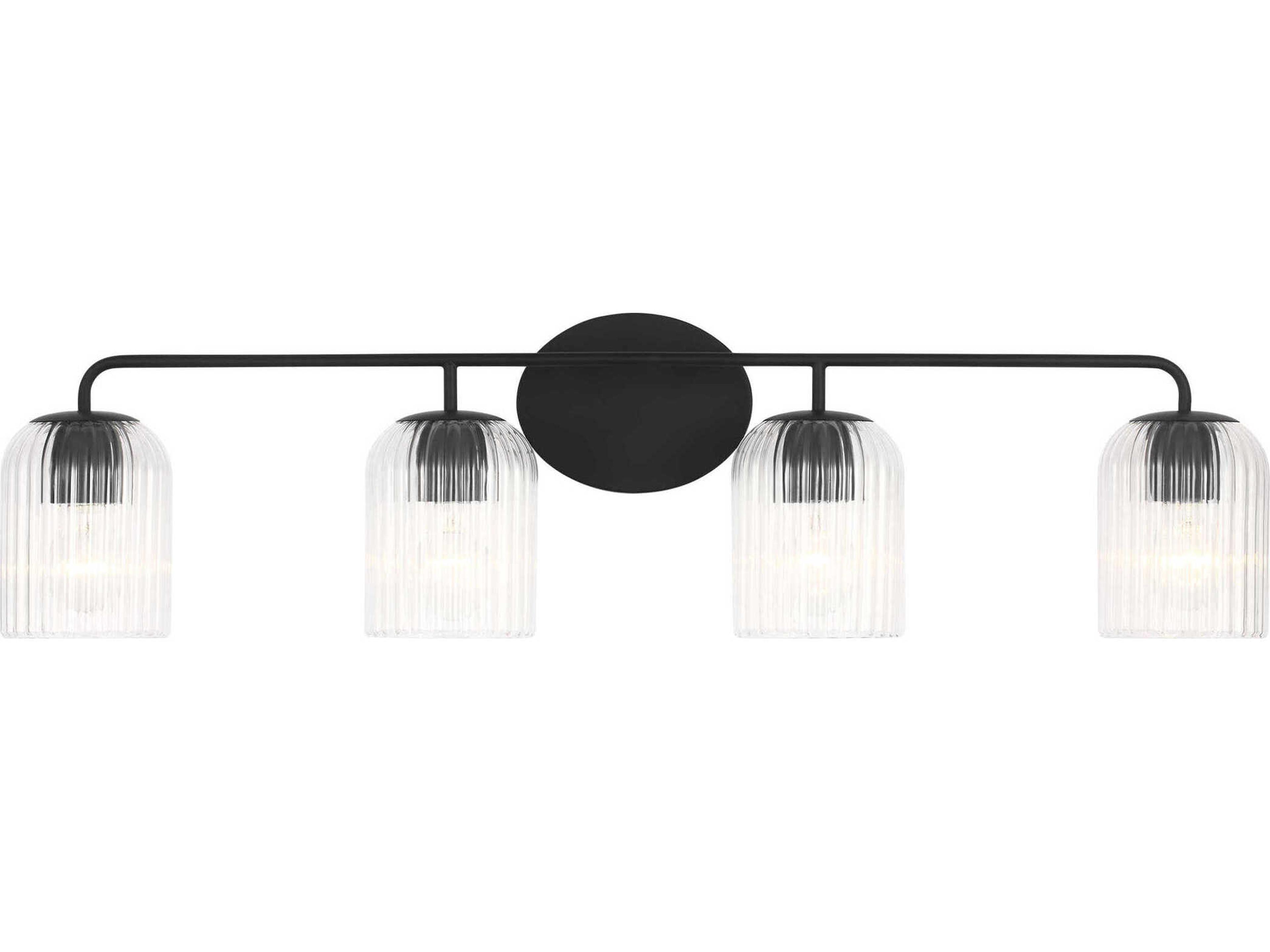 Generation Lighting Eisele 4-Light Midnight Black Vanity Light