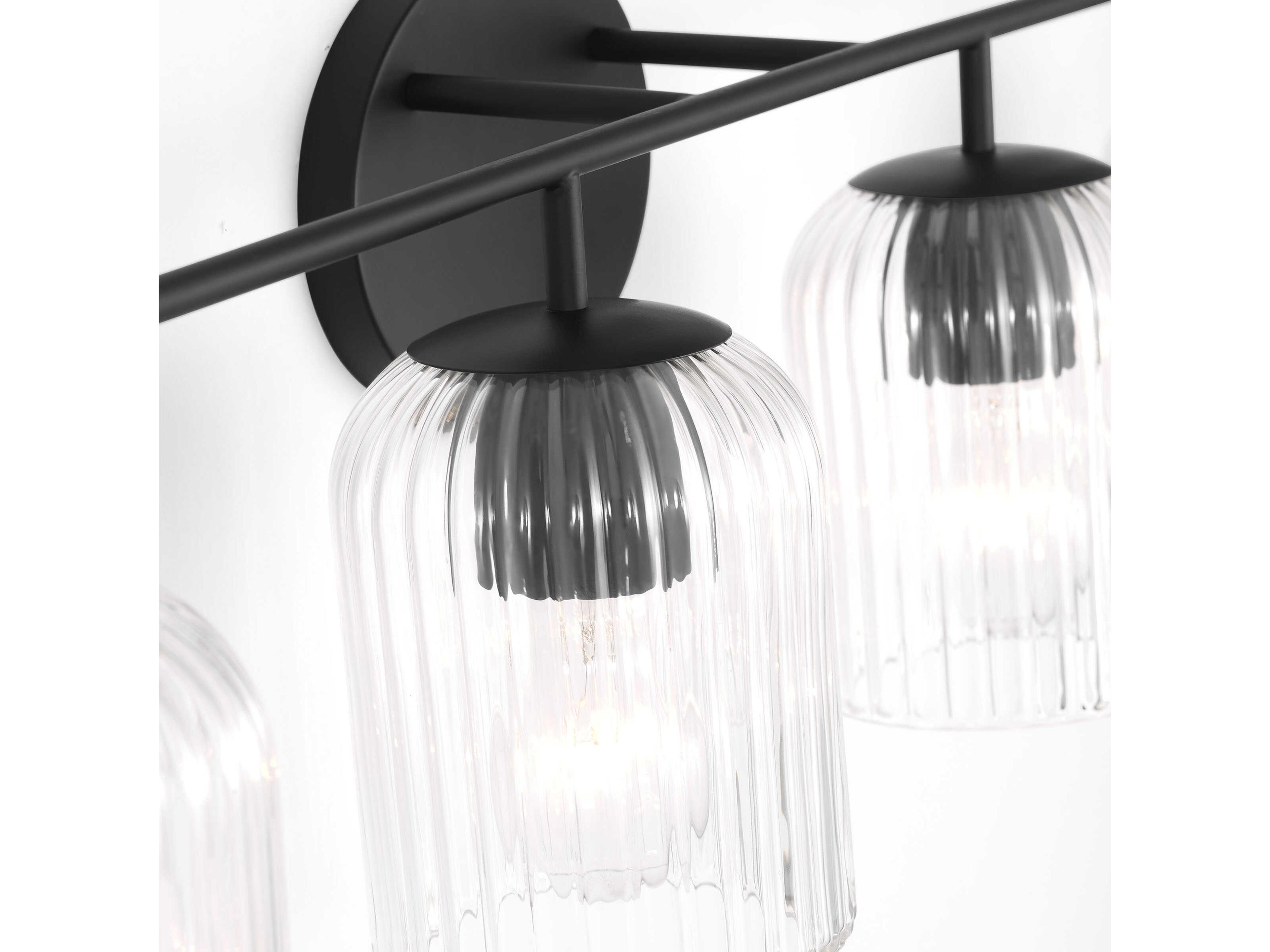 Generation Lighting Eisele 4-Light Midnight Black Vanity Light