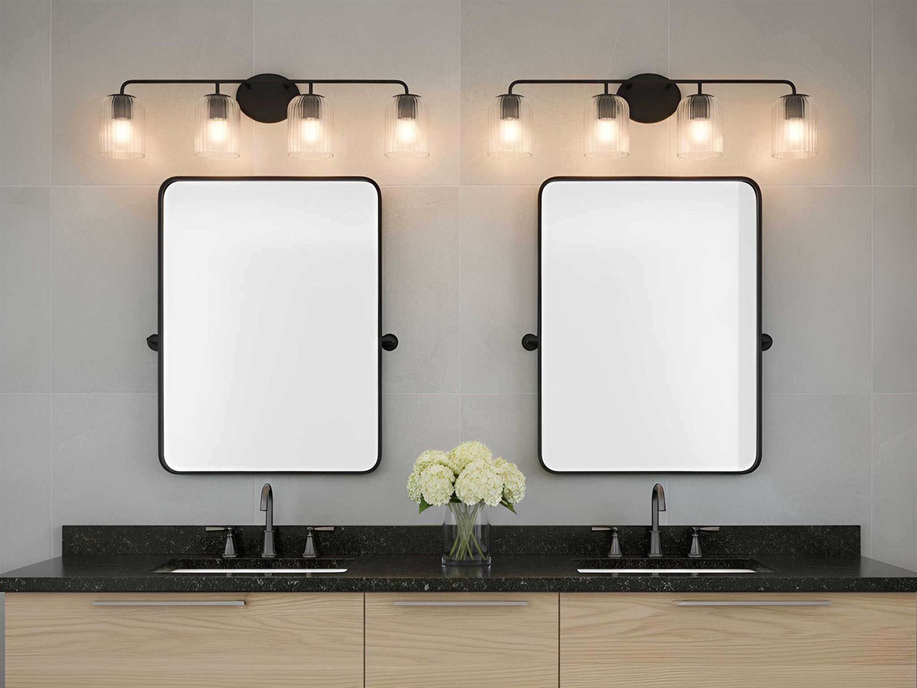 Generation Lighting Eisele 4-Light Midnight Black Vanity Light