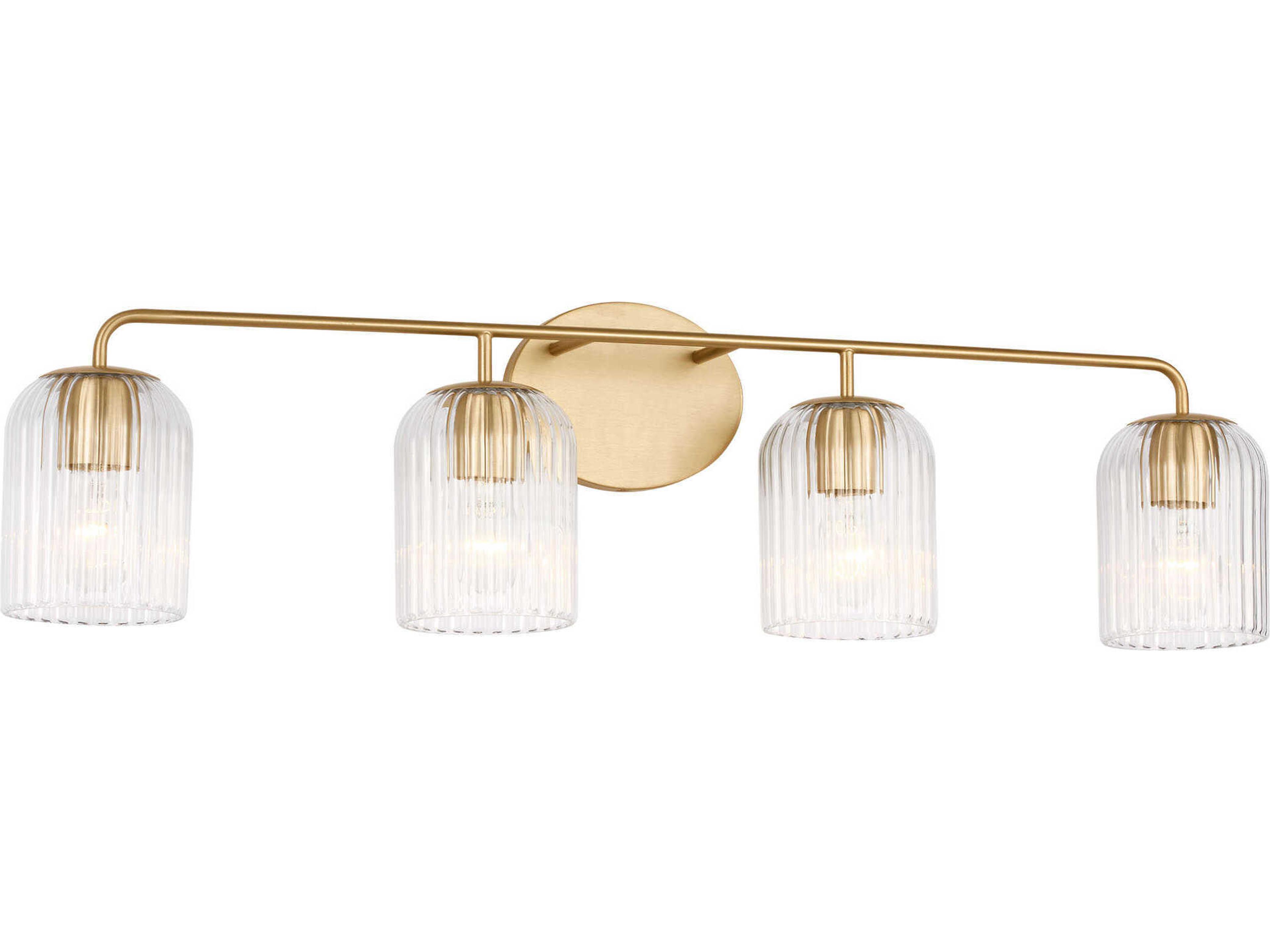 Eisele 4-Light Satin Brass Vanity Light
