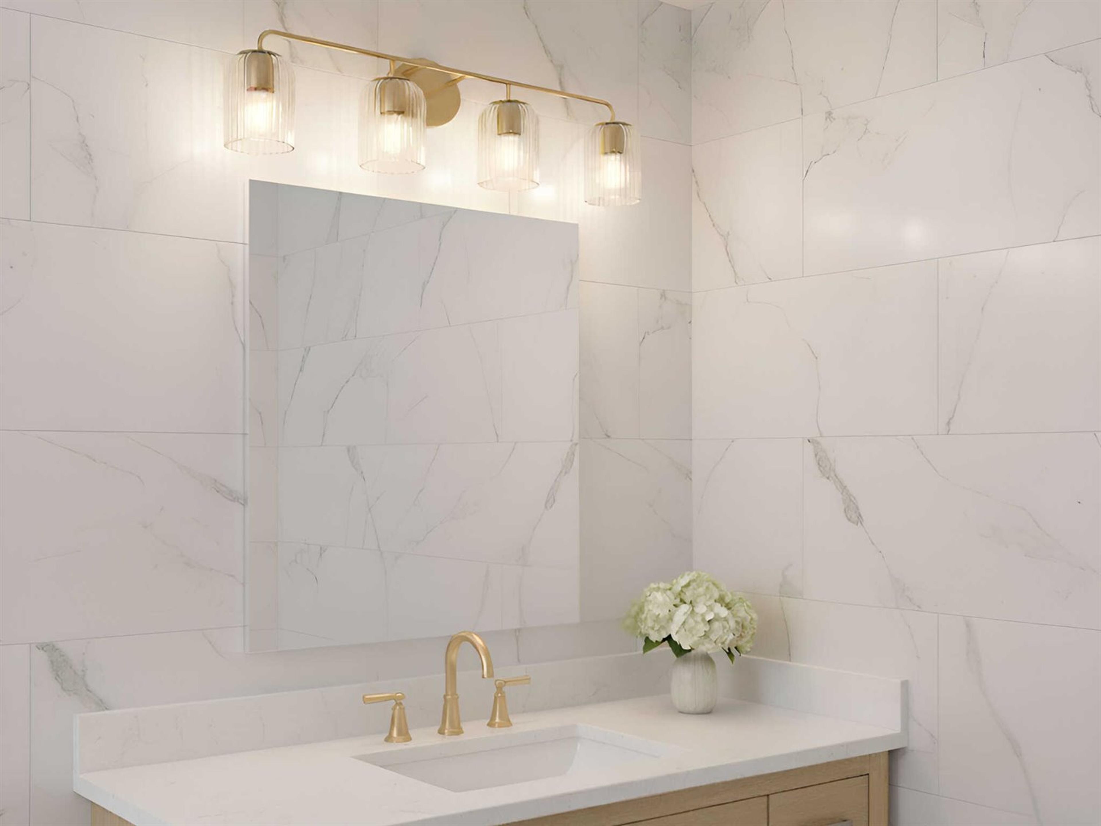 Generation Lighting Eisele 4-Light Satin Brass Vanity Light