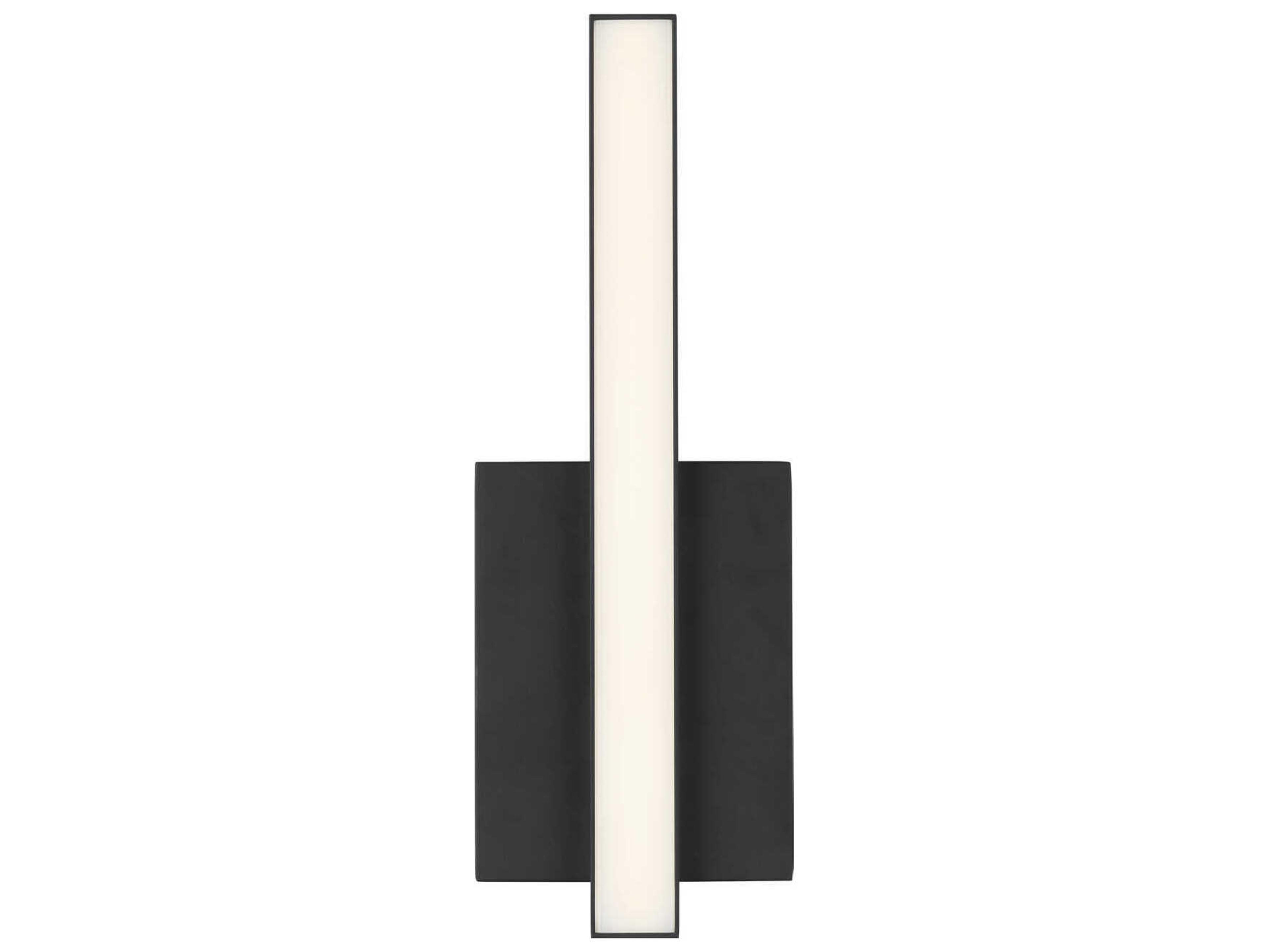 Generation Lighting Marque Midnight Black Wall Sconce