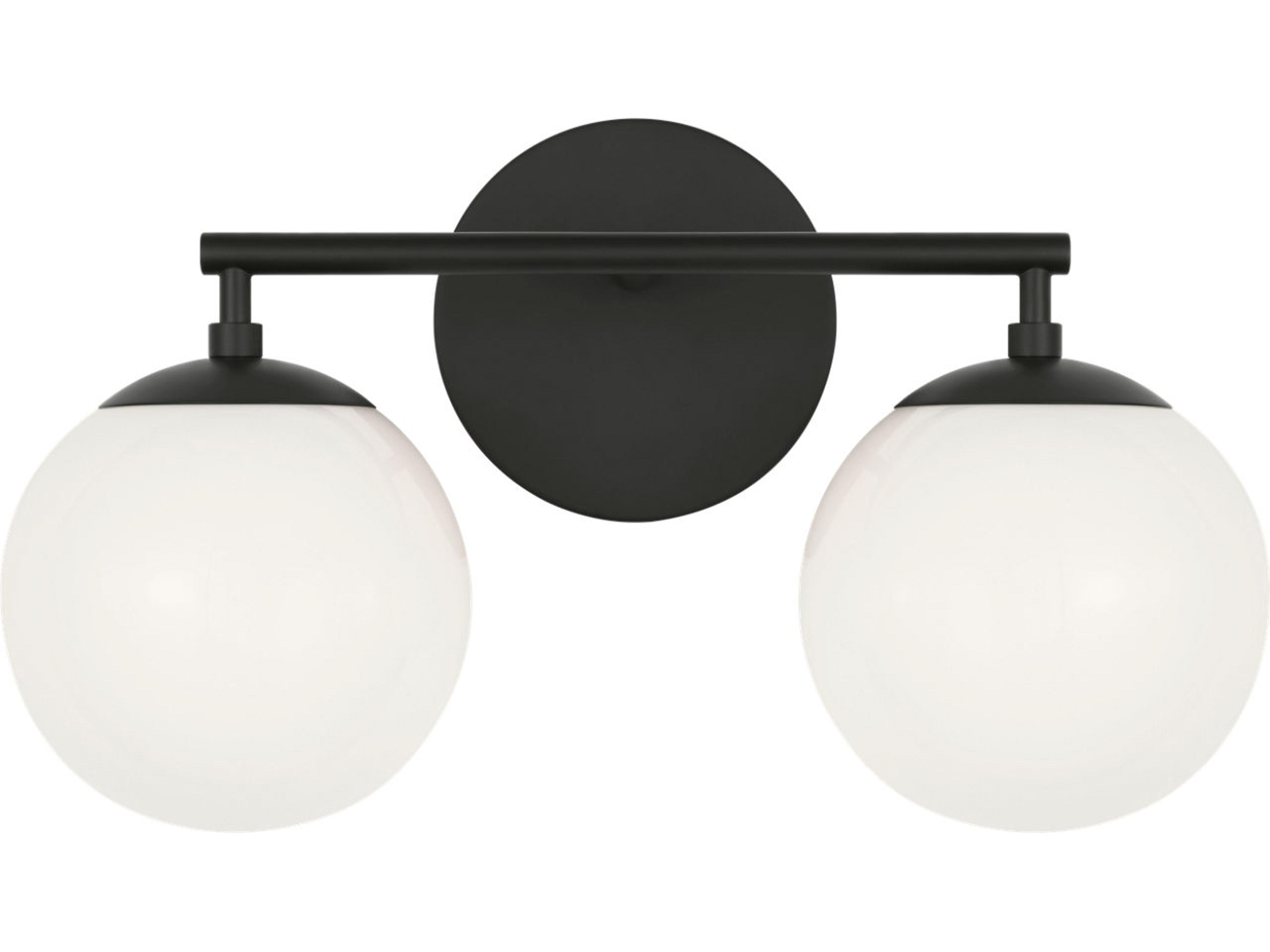 Nube 2-Light Midnight Black Vanity Light