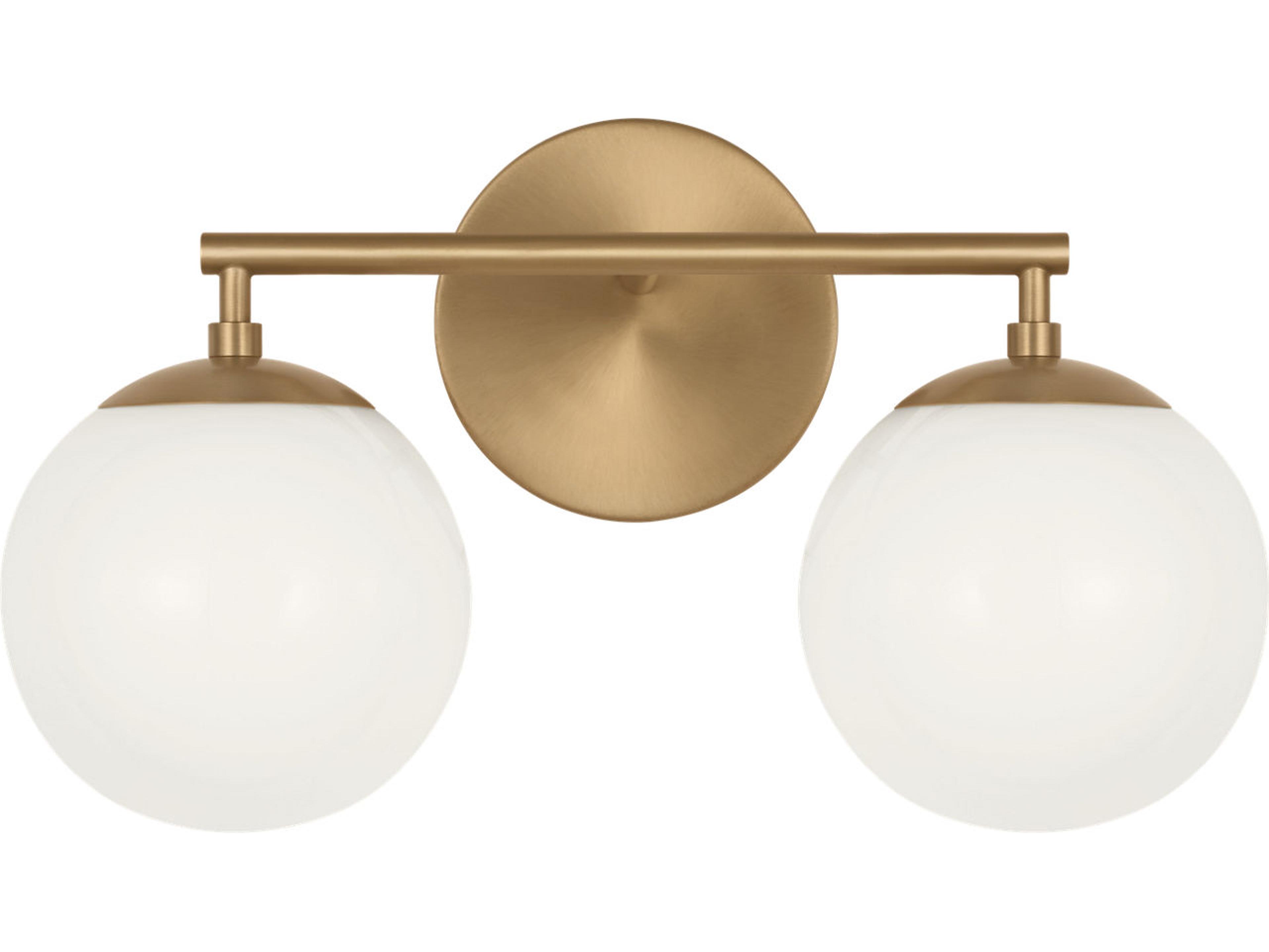 Nube 2-Light Satin Brass Vanity Light