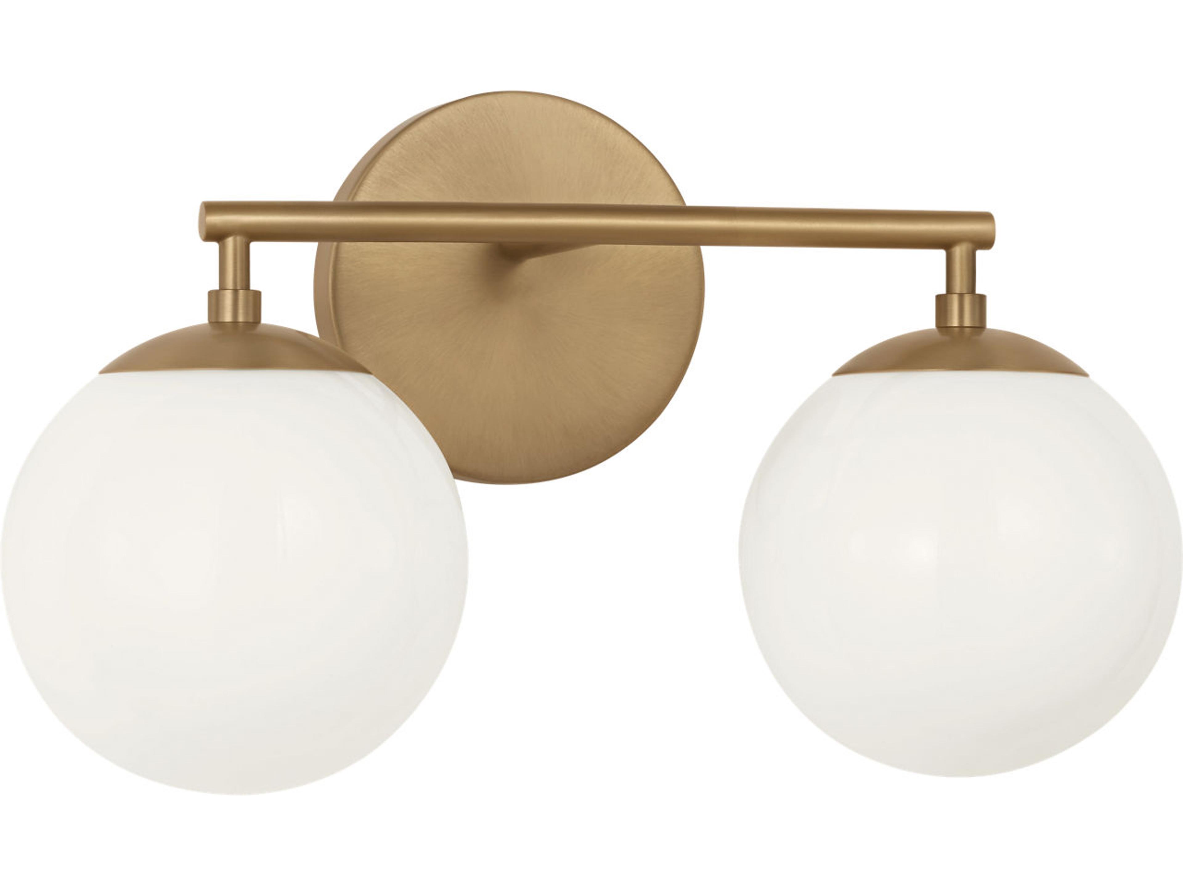 Generation Lighting Nube 2-Light Satin Brass Vanity Light