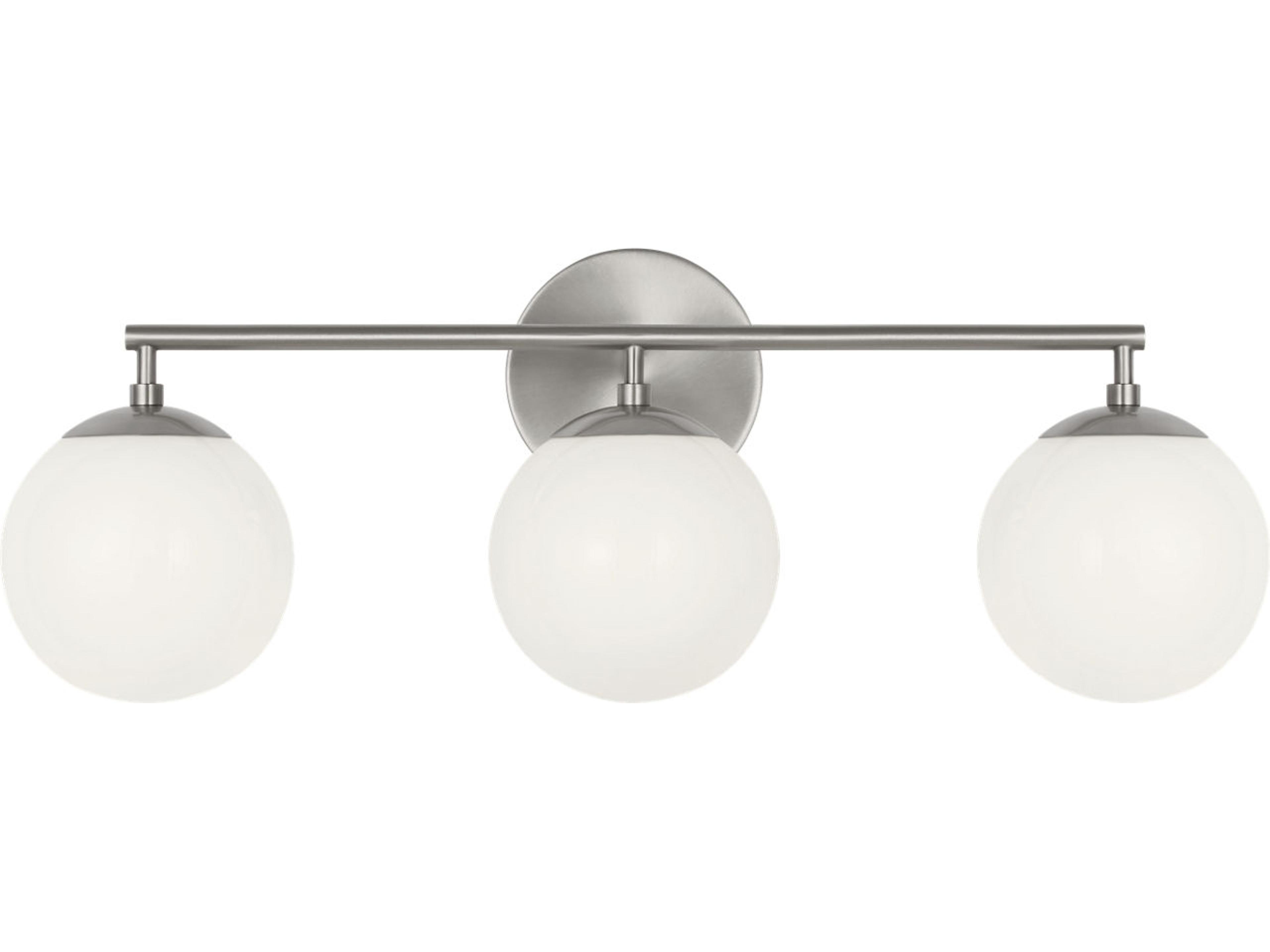 Nube 3-Light Brushed Nickel Vanity Light