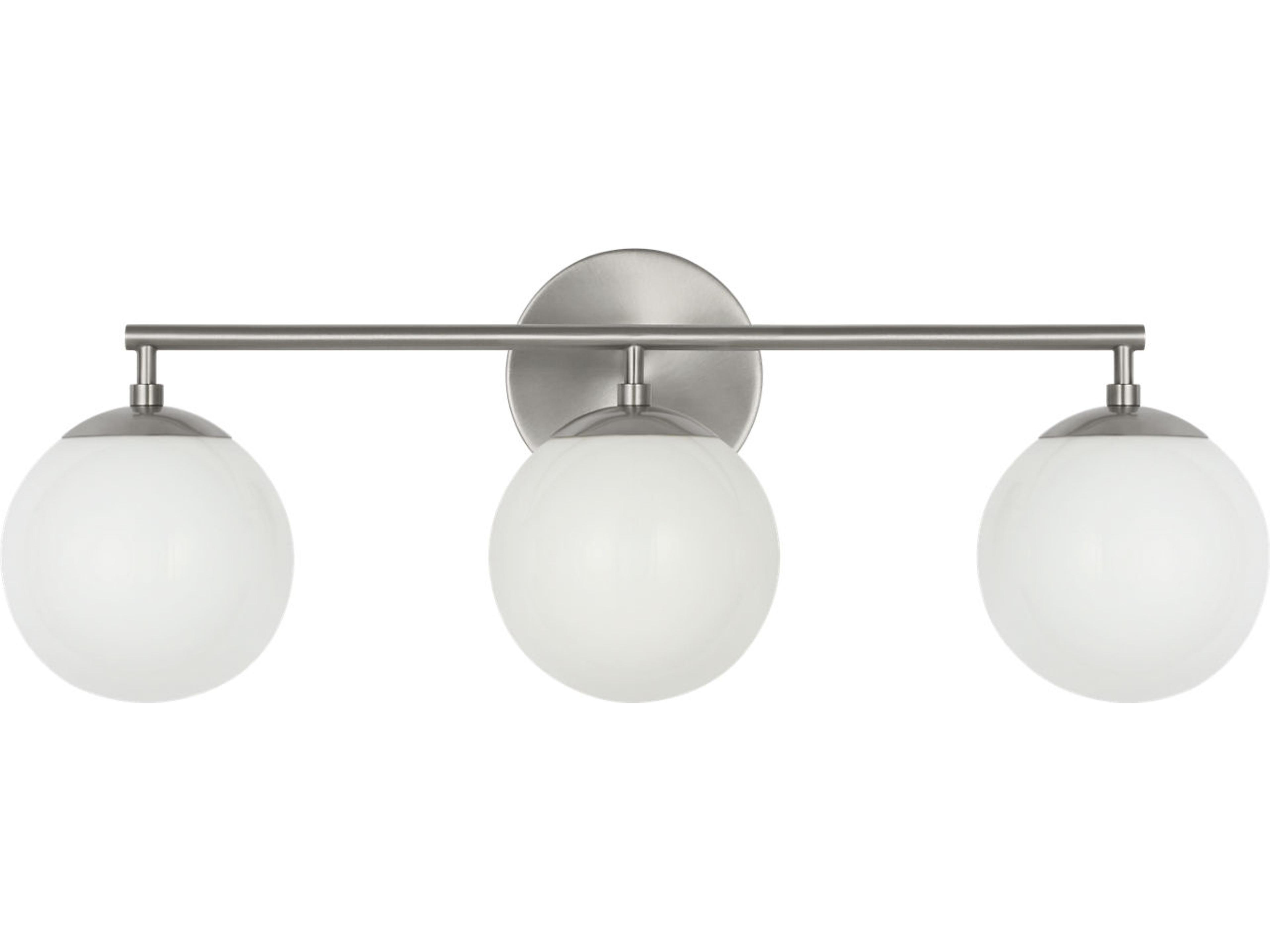 Generation Lighting Nube 3-Light Brushed Nickel Vanity Light