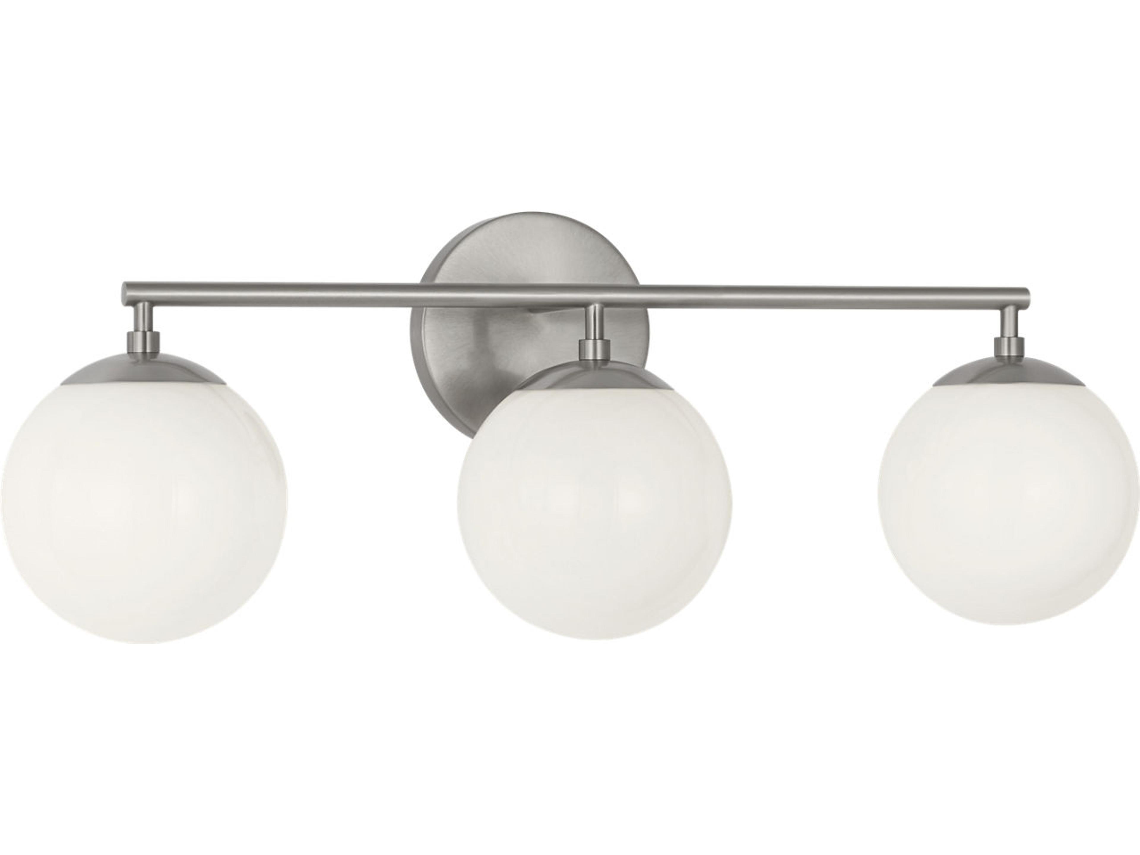 Generation Lighting Nube 3-Light Brushed Nickel Vanity Light