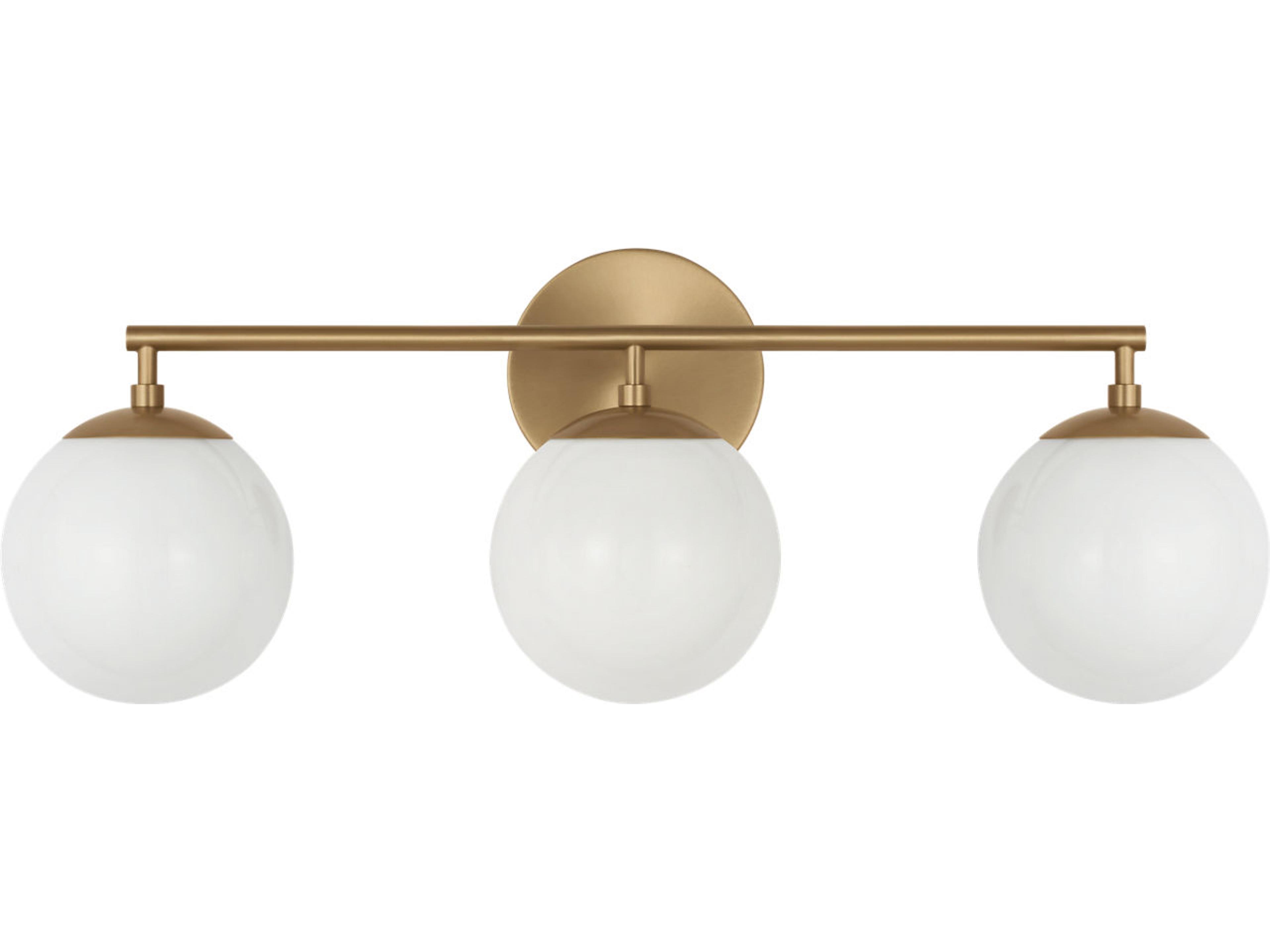 Generation Lighting Nube 3-Light Satin Brass Vanity Light