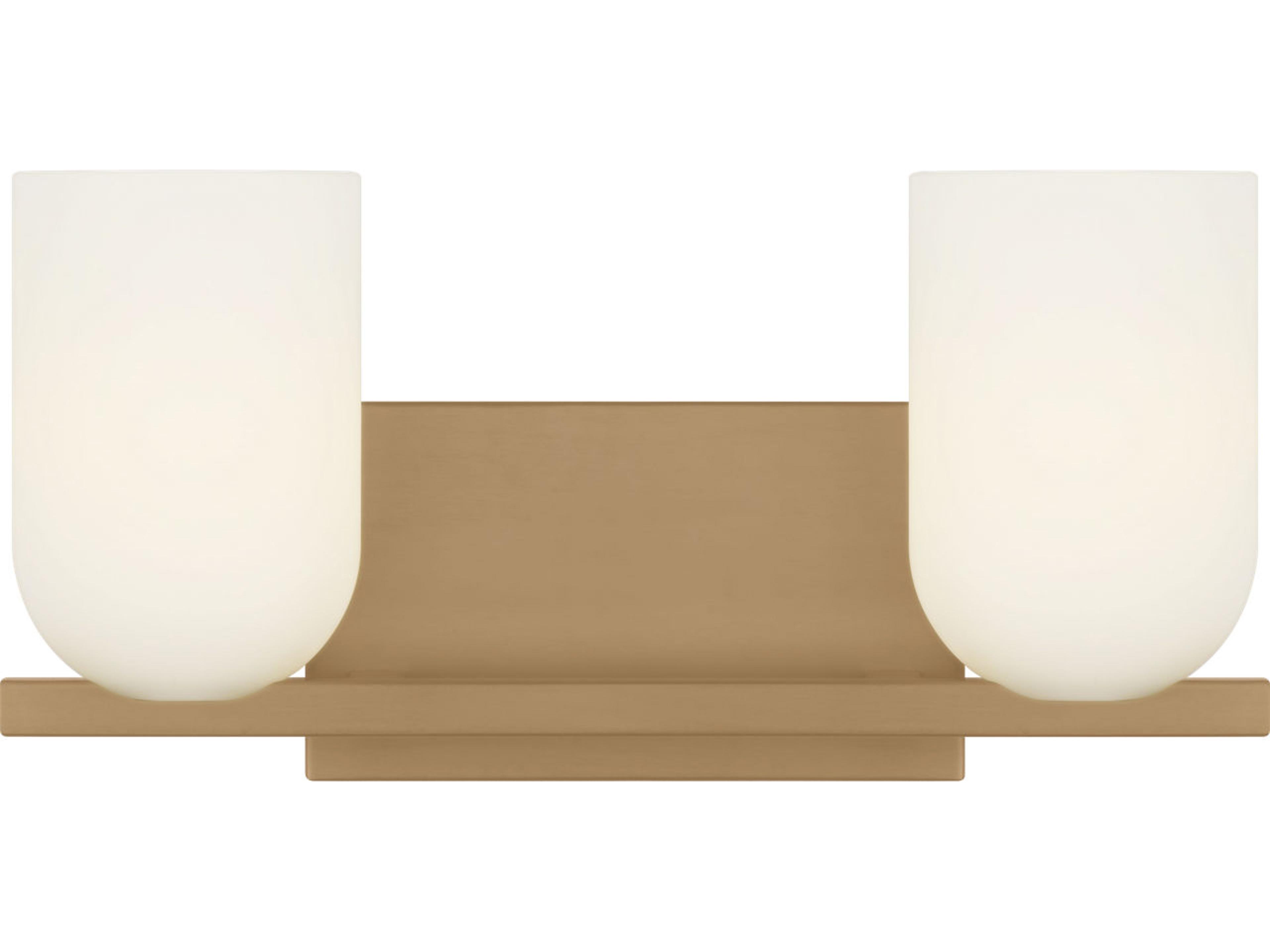 Neblina 2-Light Satin Brass Vanity Light